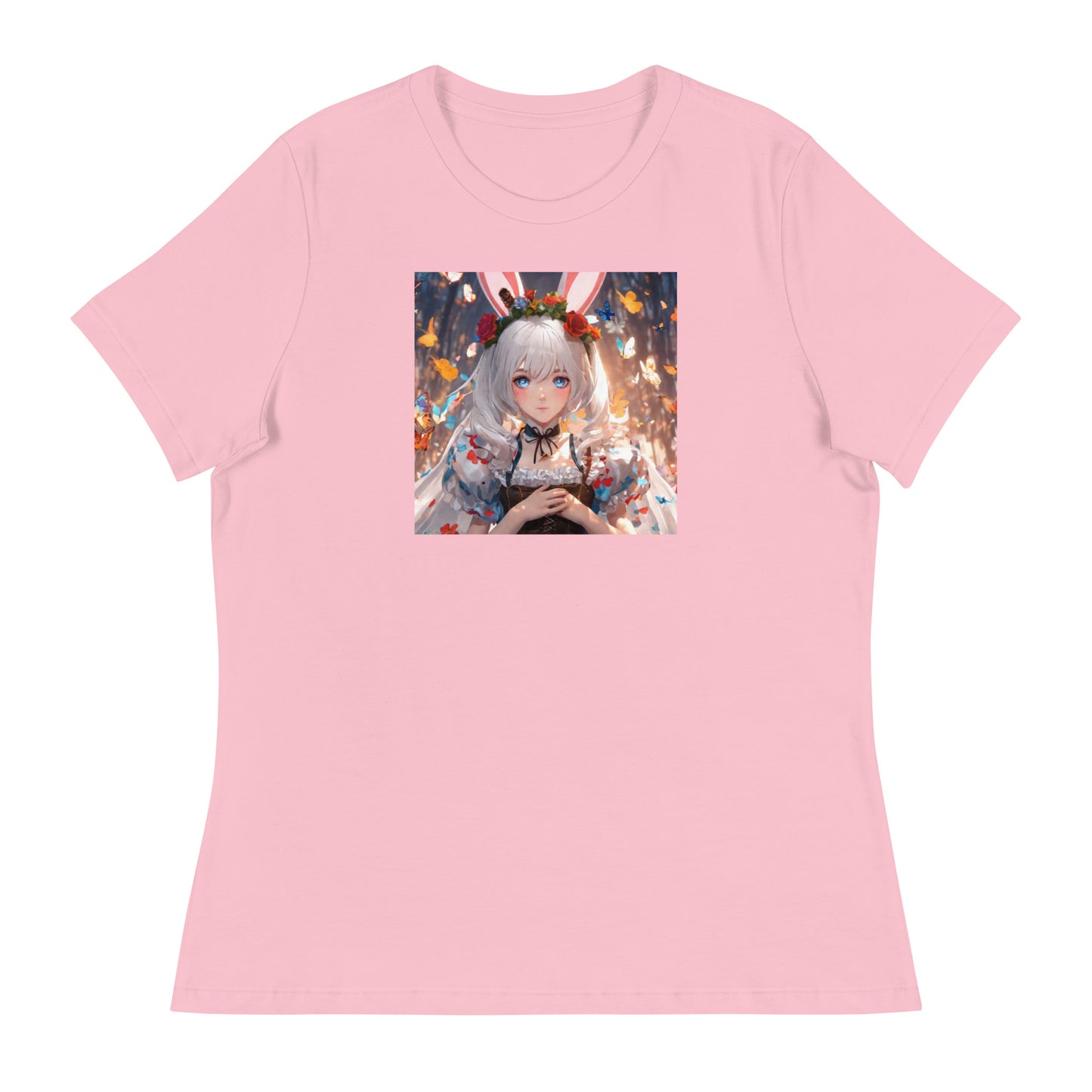 Women's Anime Alice from Alice in Wonderland T-Shirt Pink