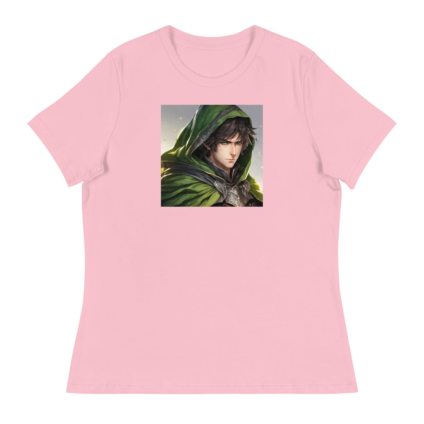 Elven Protector Women's Anime T-Shirt Pink