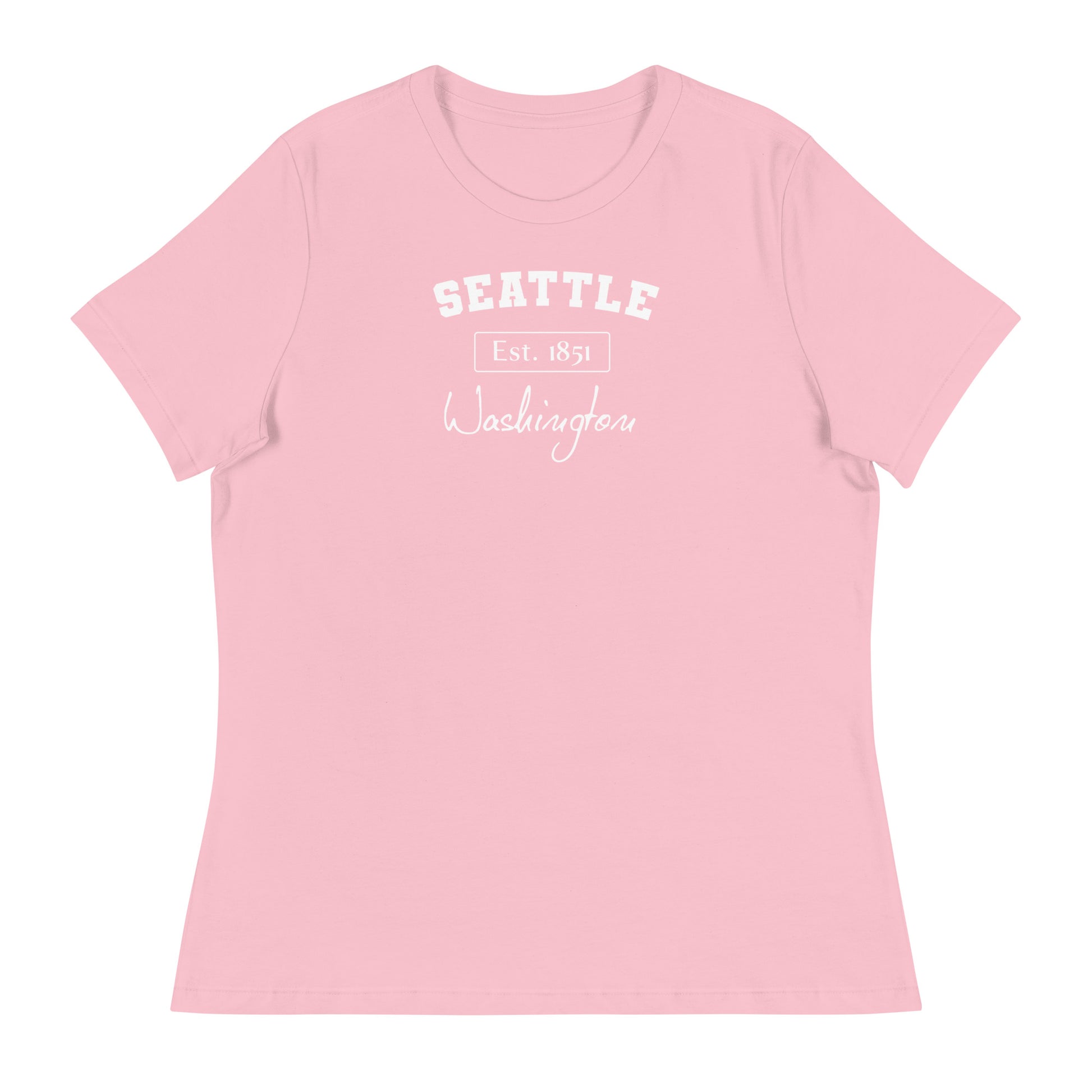 Seattle, Washington Women's T-Shirt Pink