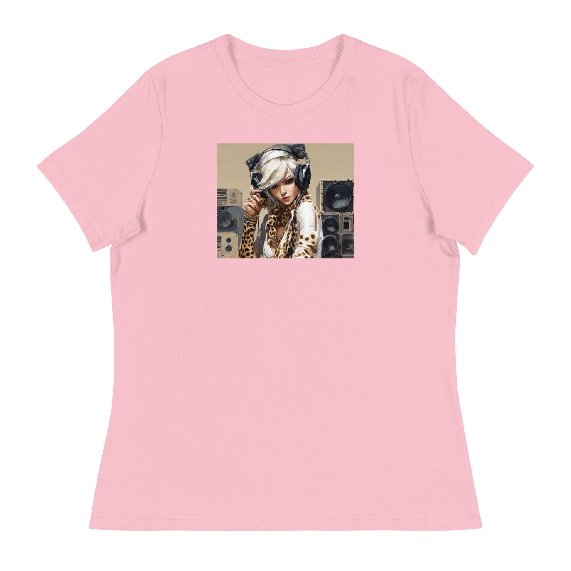 Women's DJing T-Shirt Pink