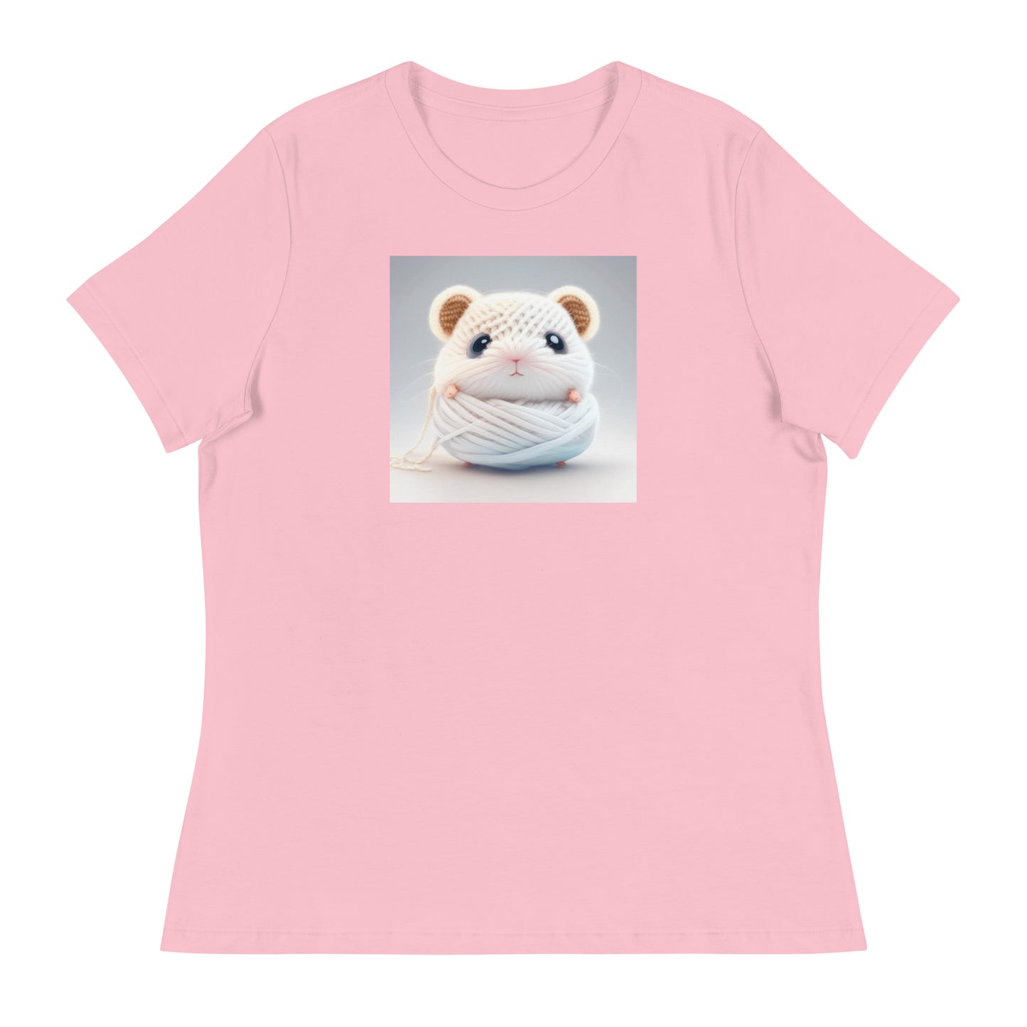 Women's Hamster Amigurumi Crochet Lover T-Shirt Pink