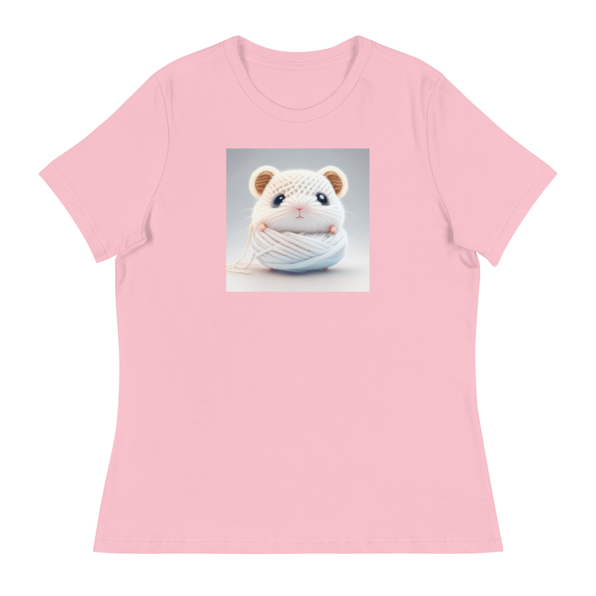 Women's Hamster Amigurumi Crochet Lover T-Shirt Pink