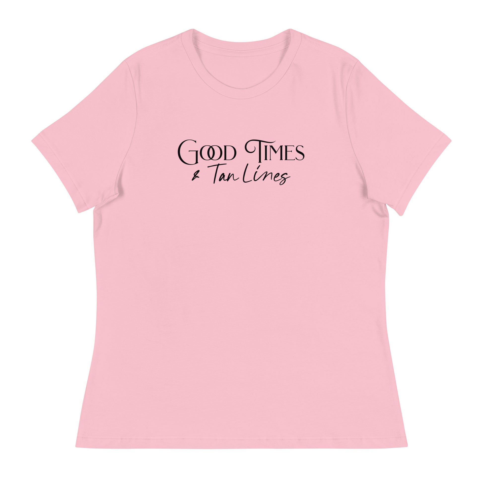 Good Times & Tan Lines Women's Summer T-Shirt Pink