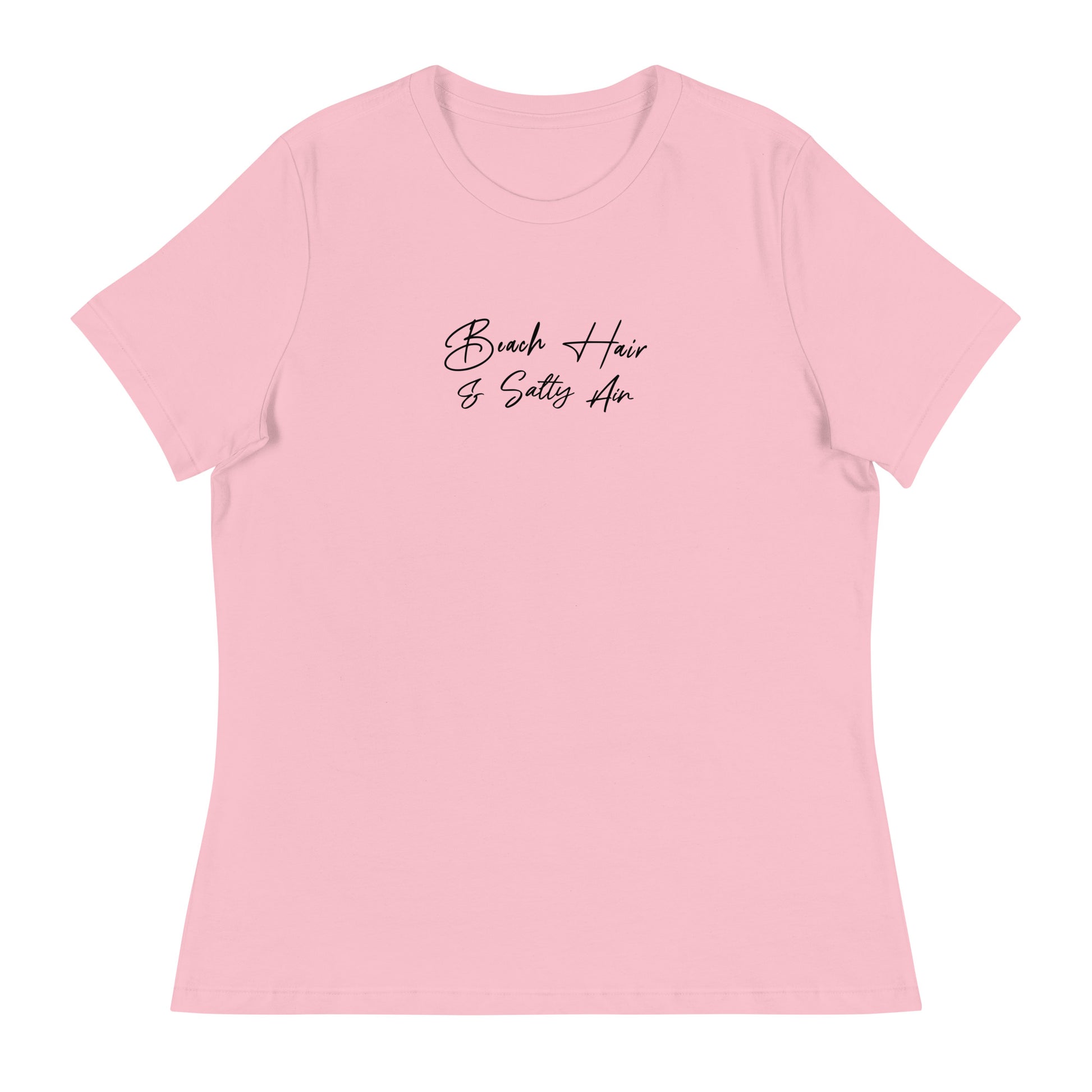 Beach Hair & Salty Air Women's Summer T-Shirt Pink