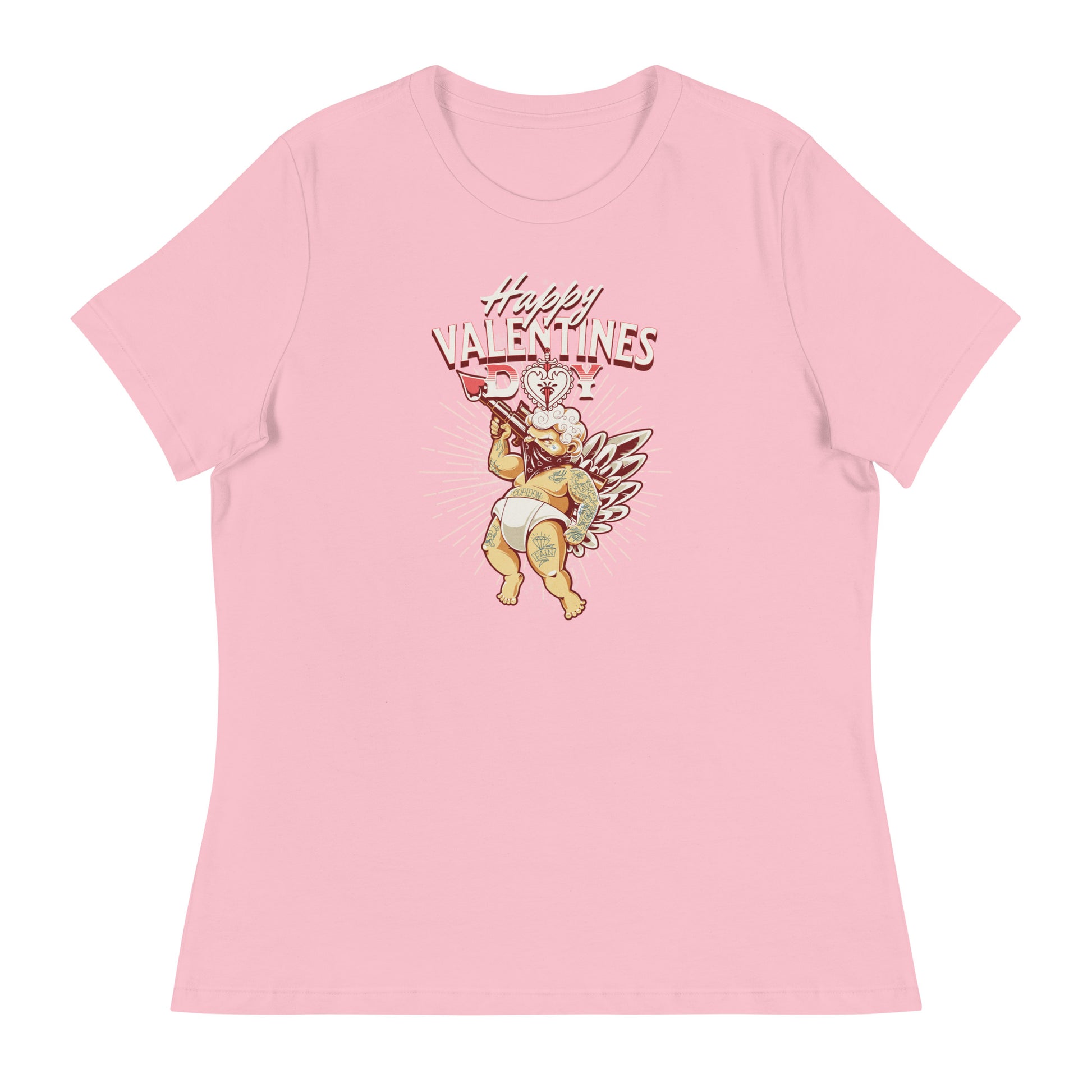 Inked Cupid Women's Valentine's Day T-Shirt Pink