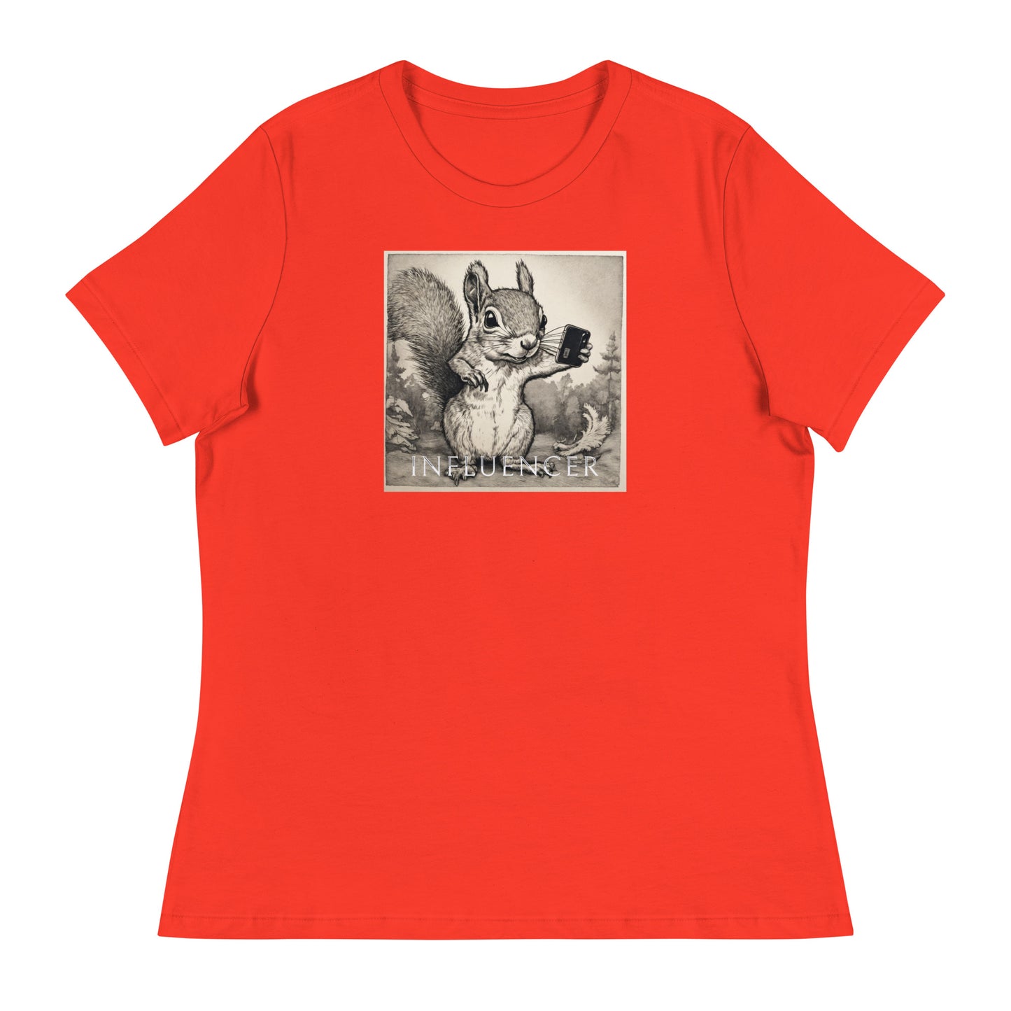 Squirrel Influencer Women's Funny Shirt Poppy