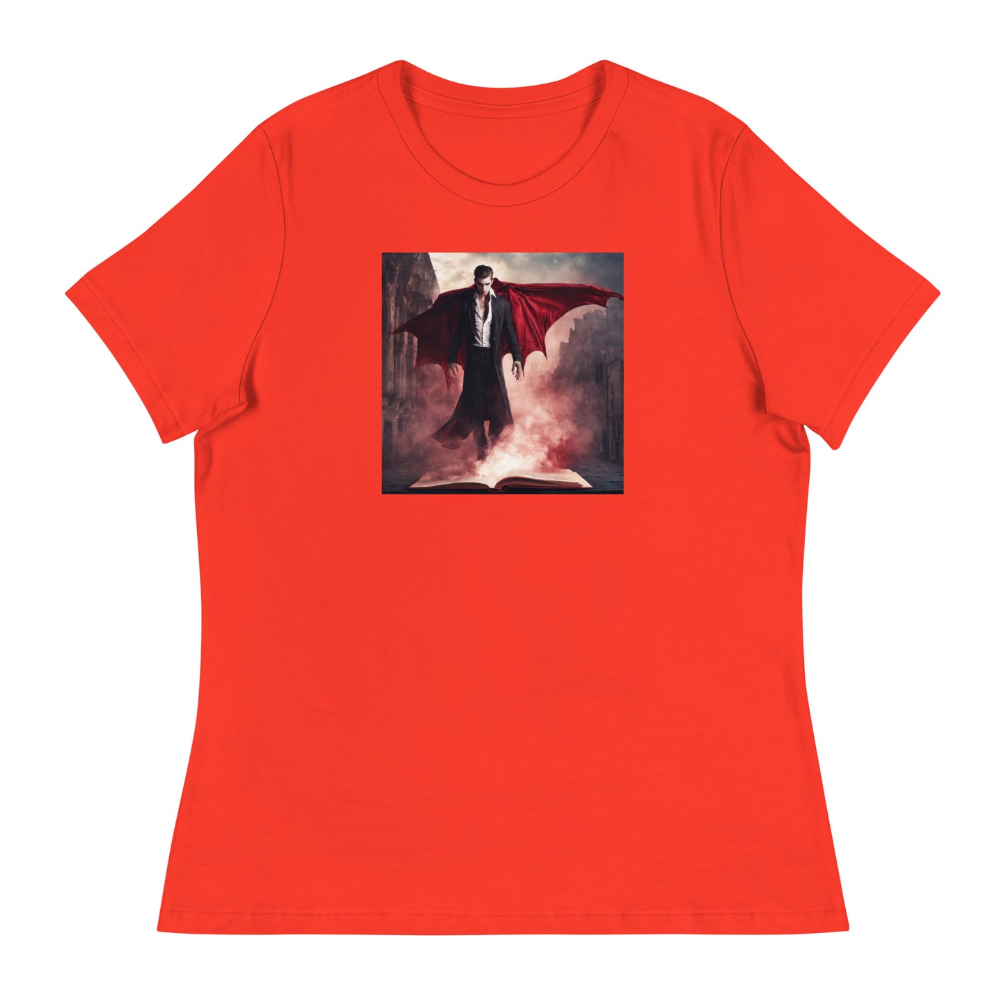 Women's Vampire Book Lover T-Shirt Poppy