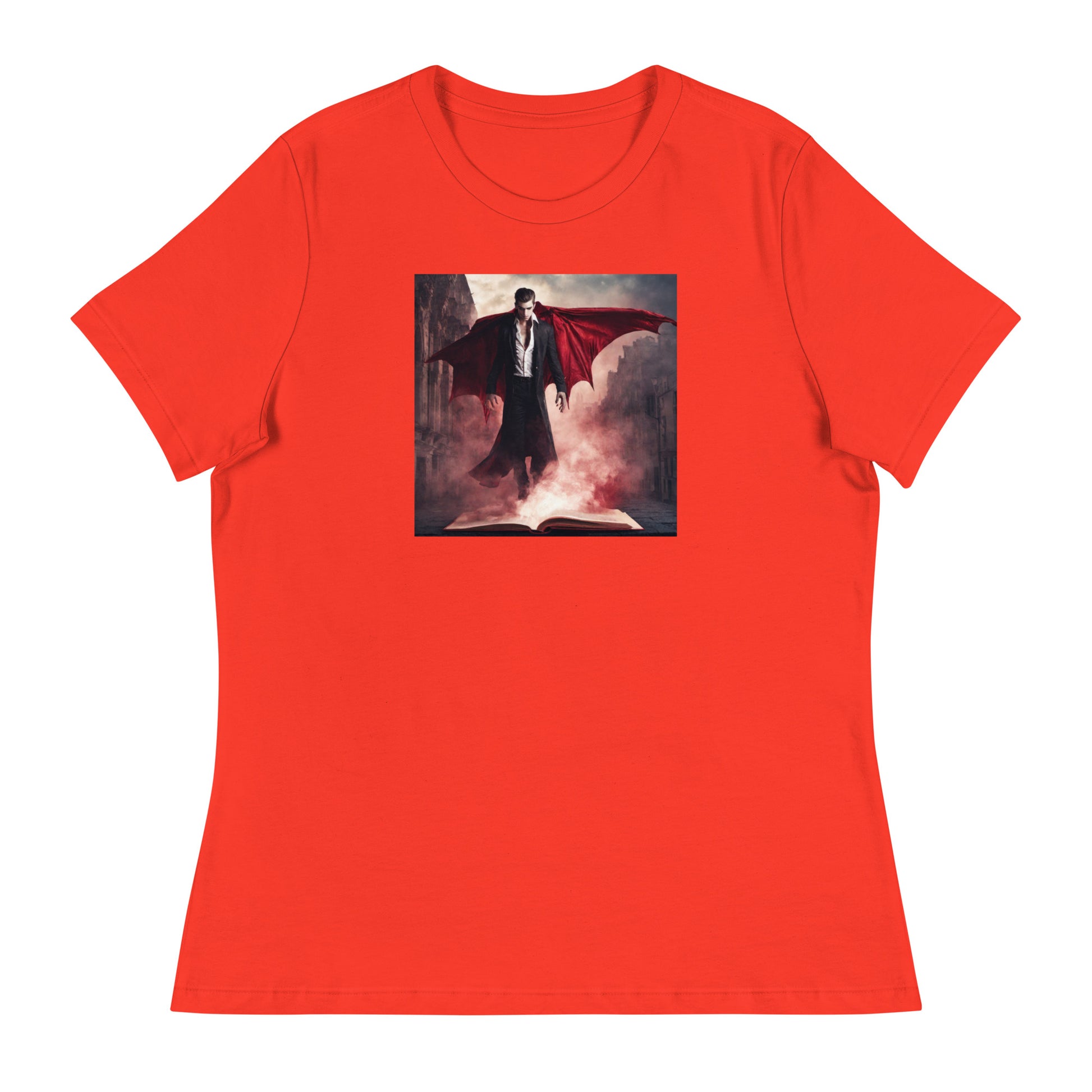 Women's Vampire Book Lover T-Shirt Poppy