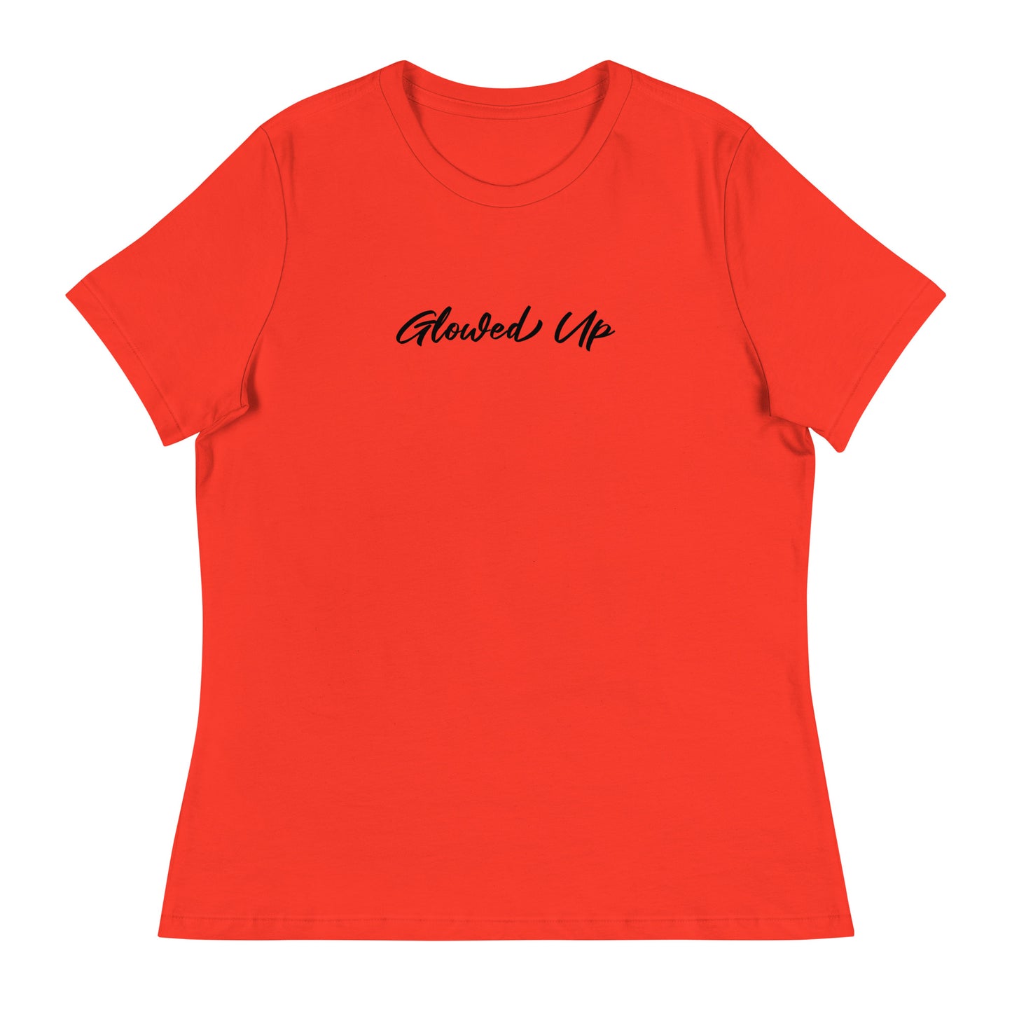 Women's Glowed Up T-Shirt Poppy