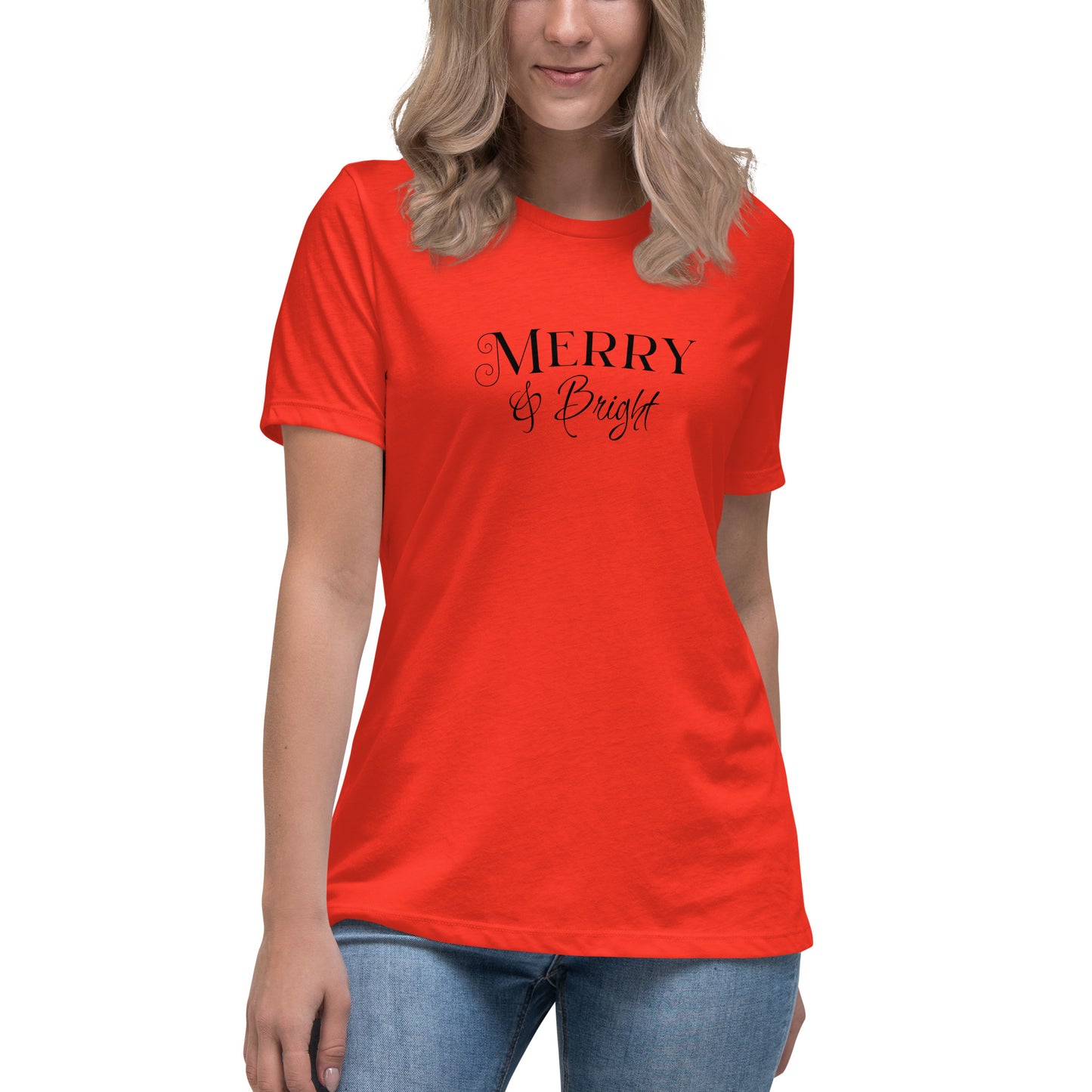 Merry & Bright Women's Christmas T-Shirt