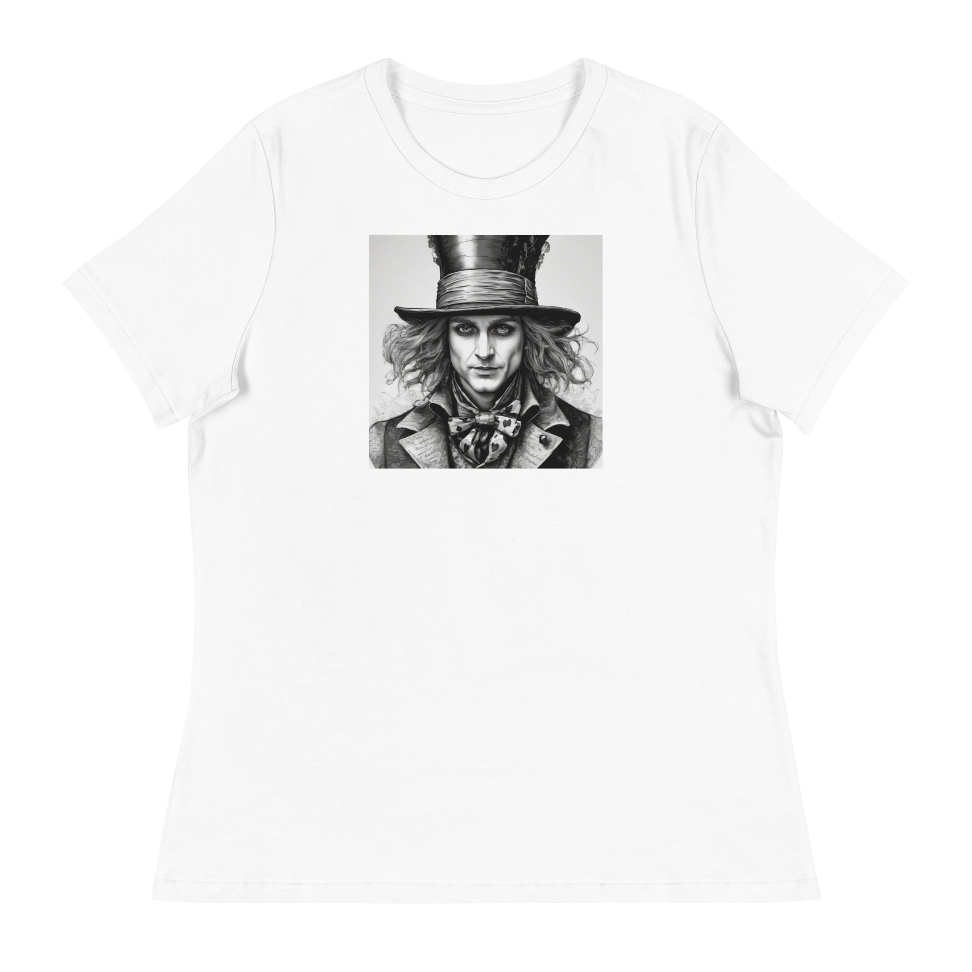 Serenely Eccentric Mad Hatter T-Shirt White