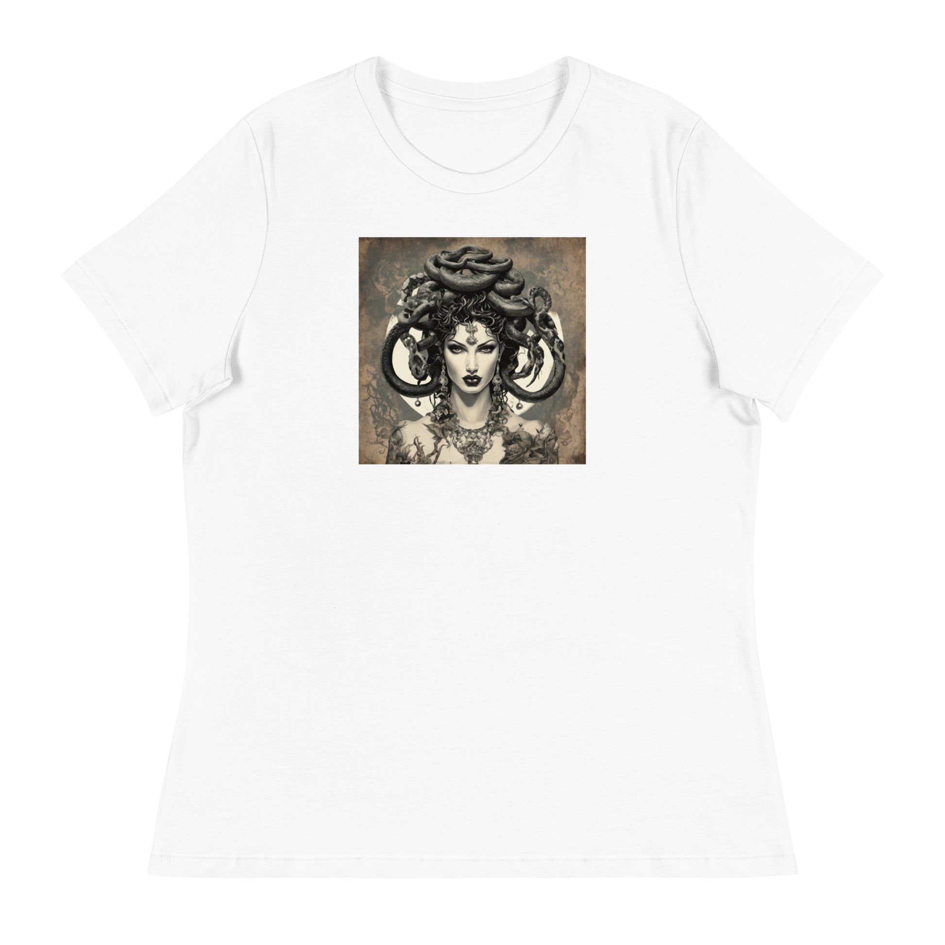 Medusa's Gaze Women's Graphic Tee White