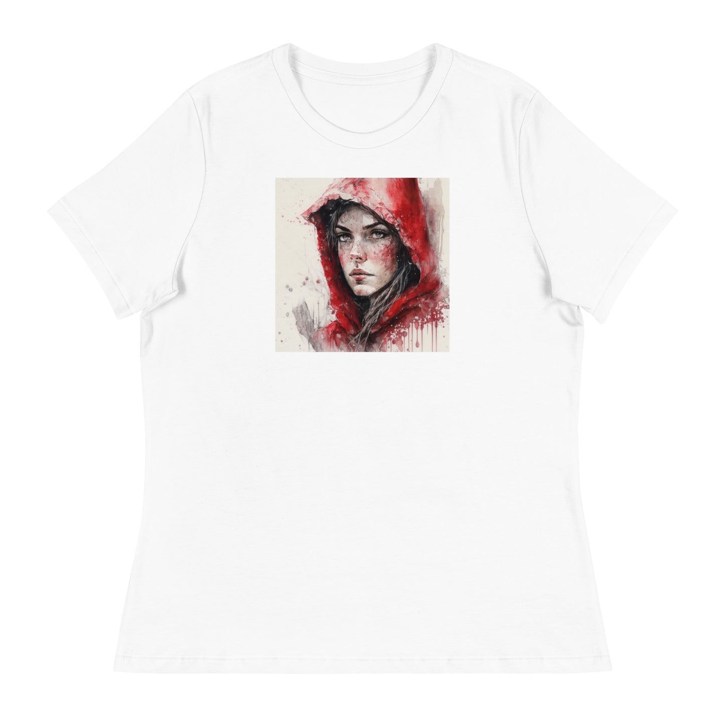 Little Red Riding Hood Portrait Women's T-Shirt White