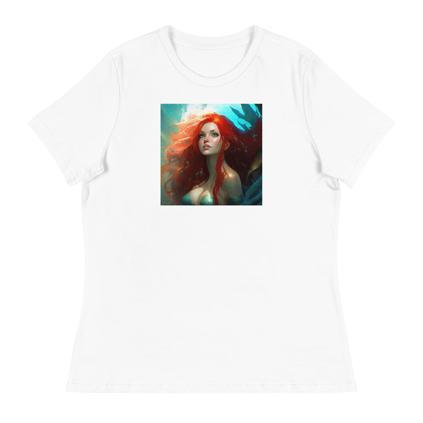 The Little Mermaid Under the Sea Women's T-Shirt White