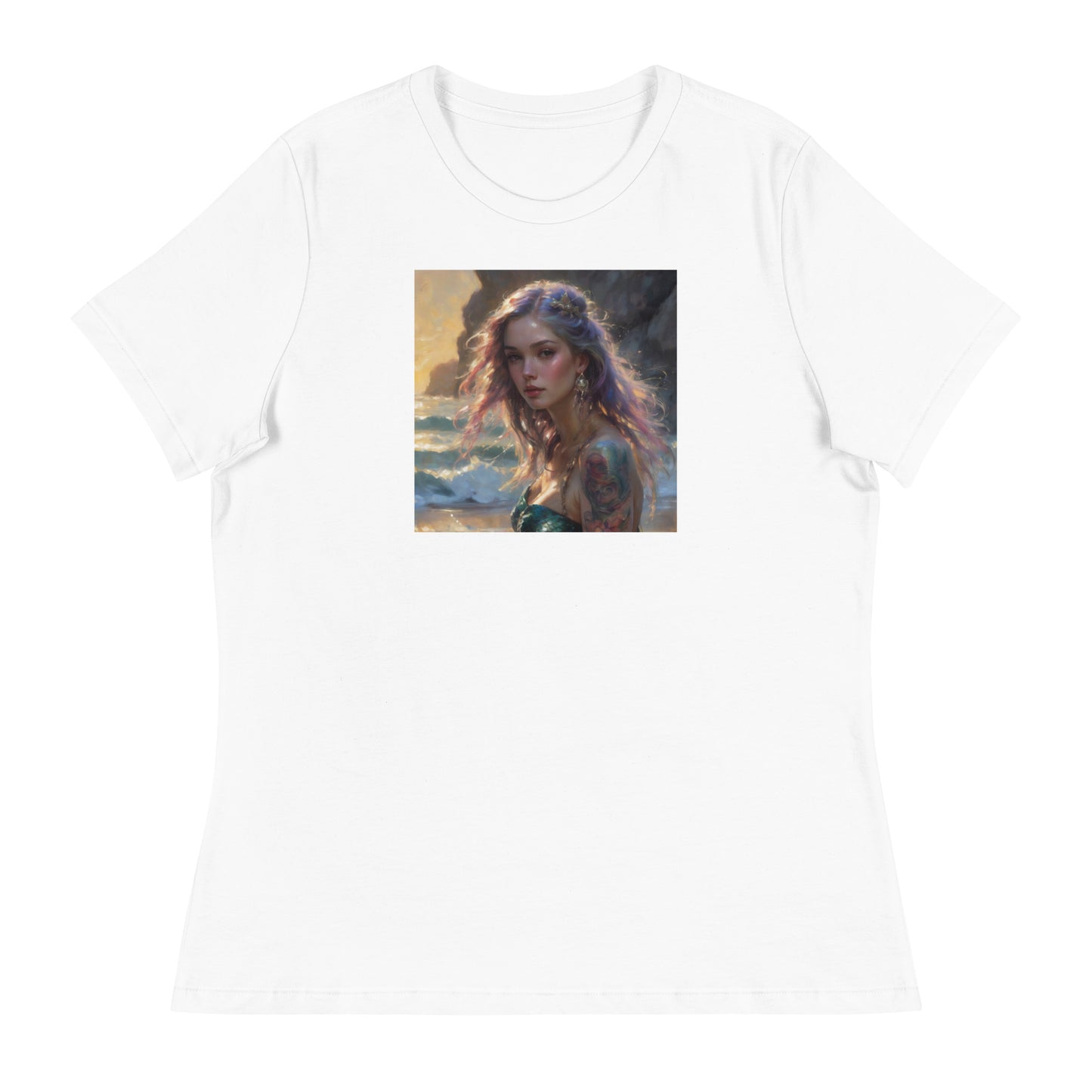 Mermaid's Gaze Women's T-Shirt White