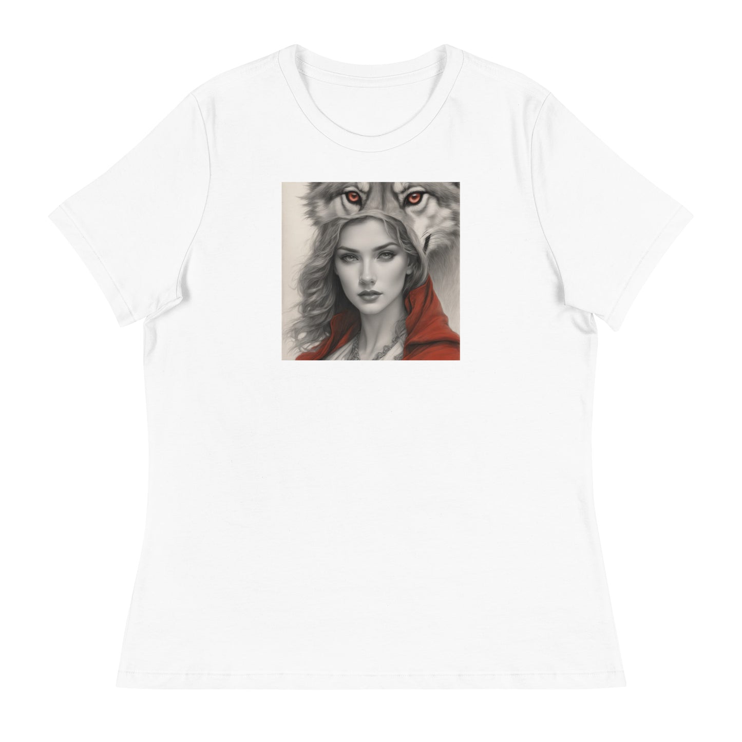 Mystique of the Wolf Women's T-Shirt White