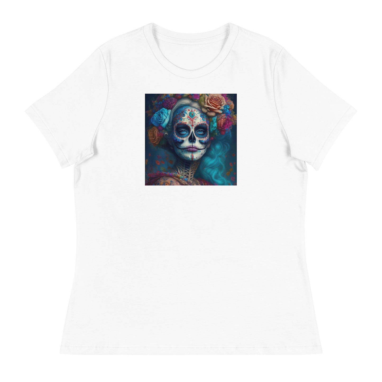 Day of the Dead Makeup Princess Women's T-Shirt White