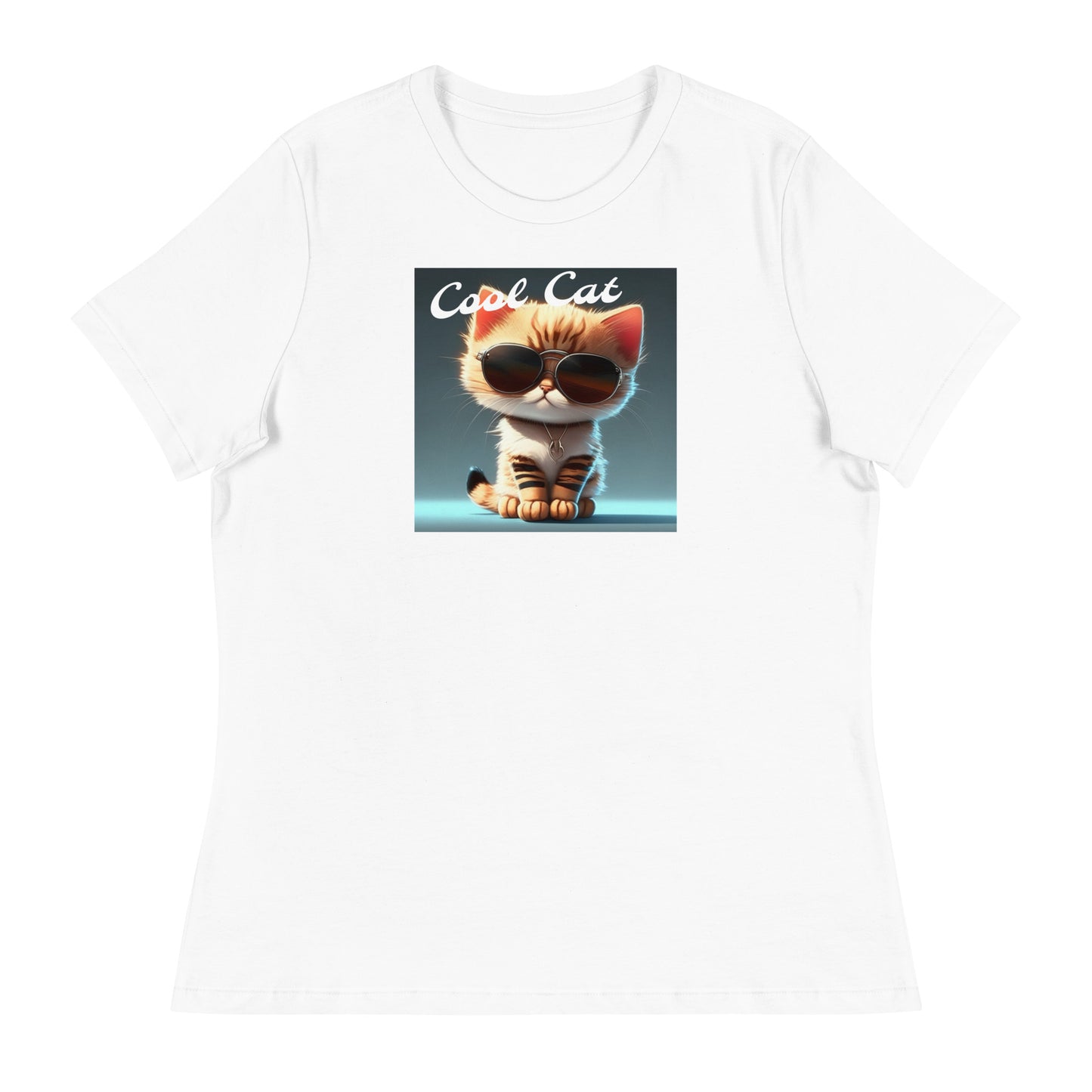 Cool Cat Women's Funny T-Shirt White