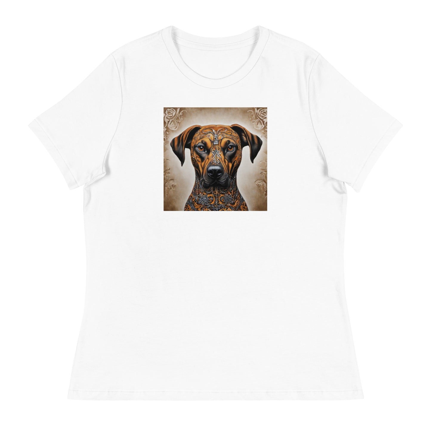 Decorative Dog Women's Animal T-Shirt White