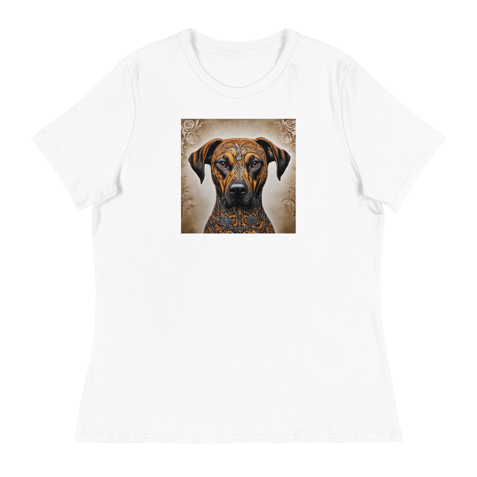 Decorative Dog Women's Animal T-Shirt White