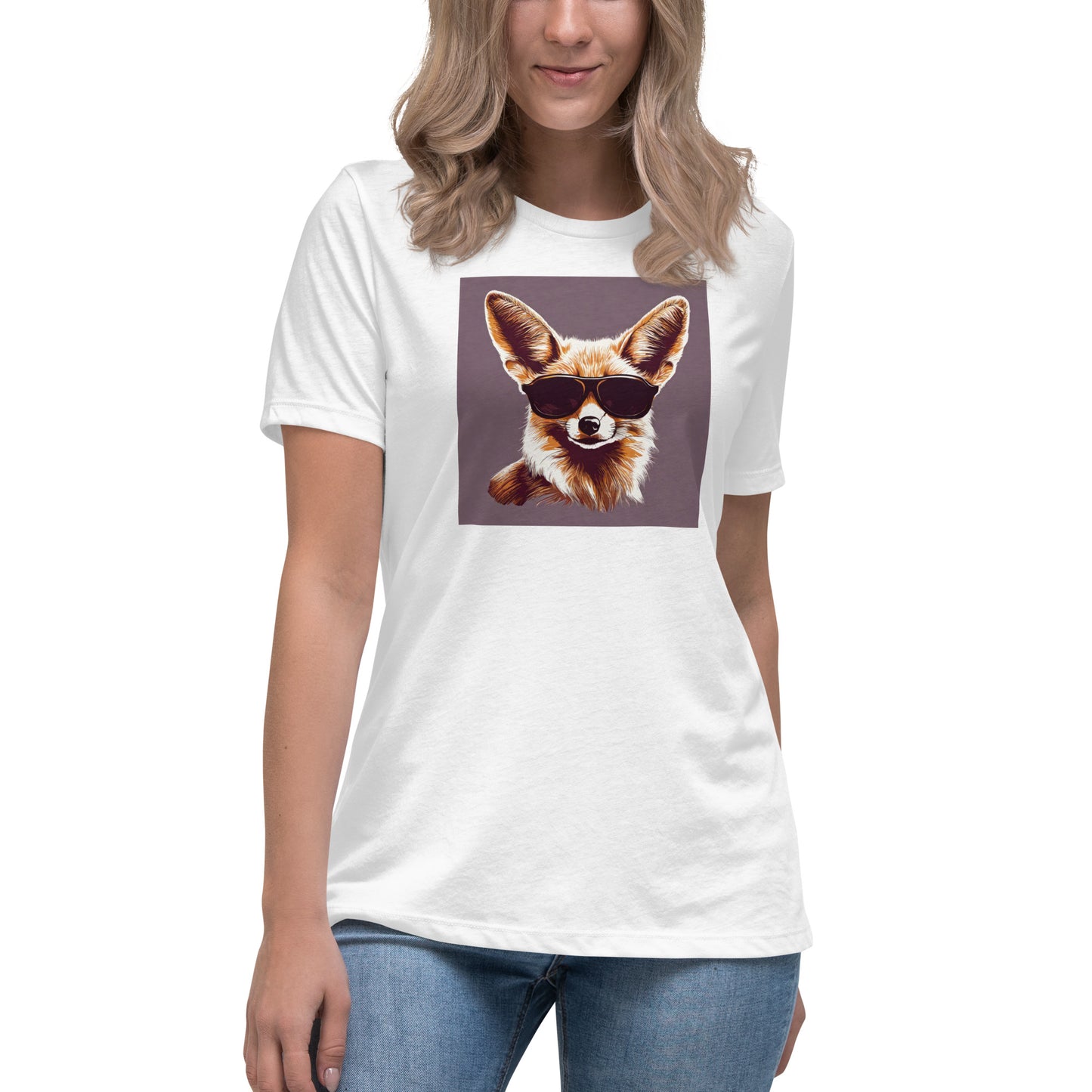 Fennec Fox in Shades Women's Animal Lover T-Shirt