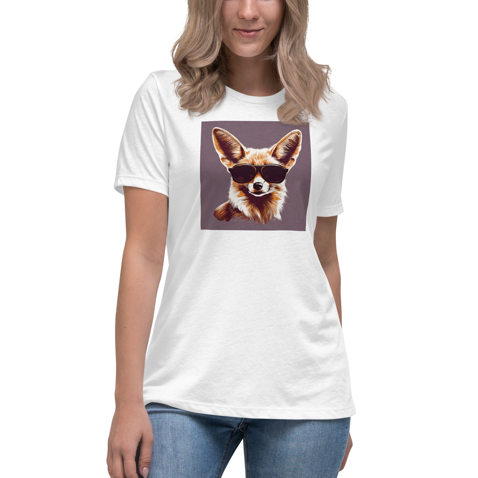 Fennec Fox in Shades Women's Animal Lover T-Shirt