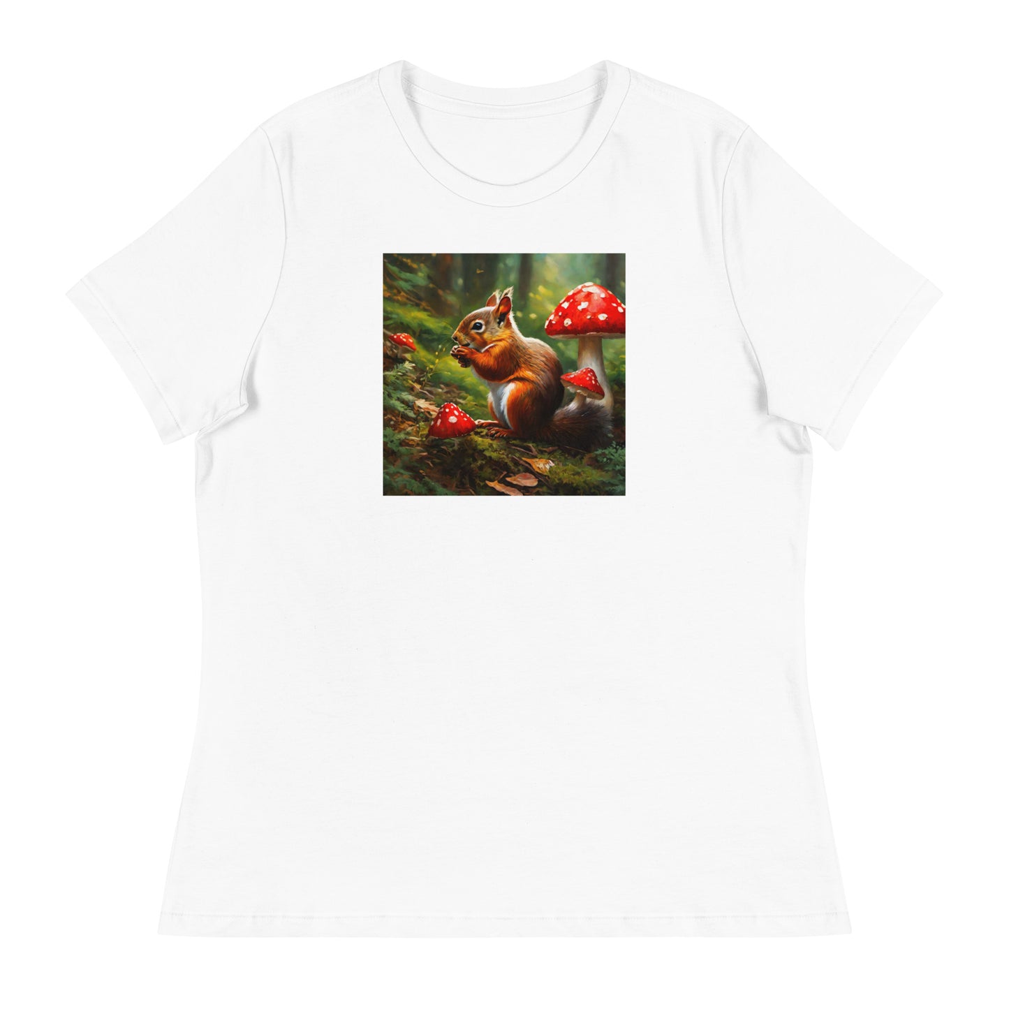 Forest Squirrel Women's Animal Lover T-Shirt White