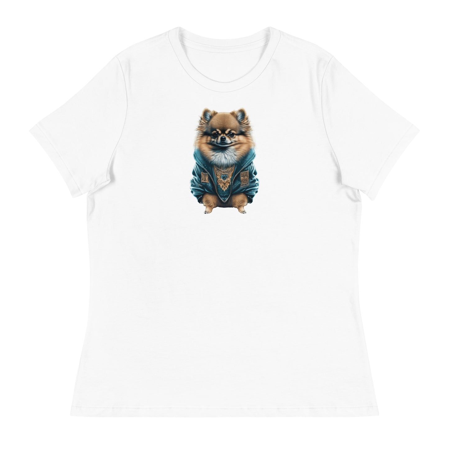 Fancy Pomeranian Women's Dog Lover T-Shirt White