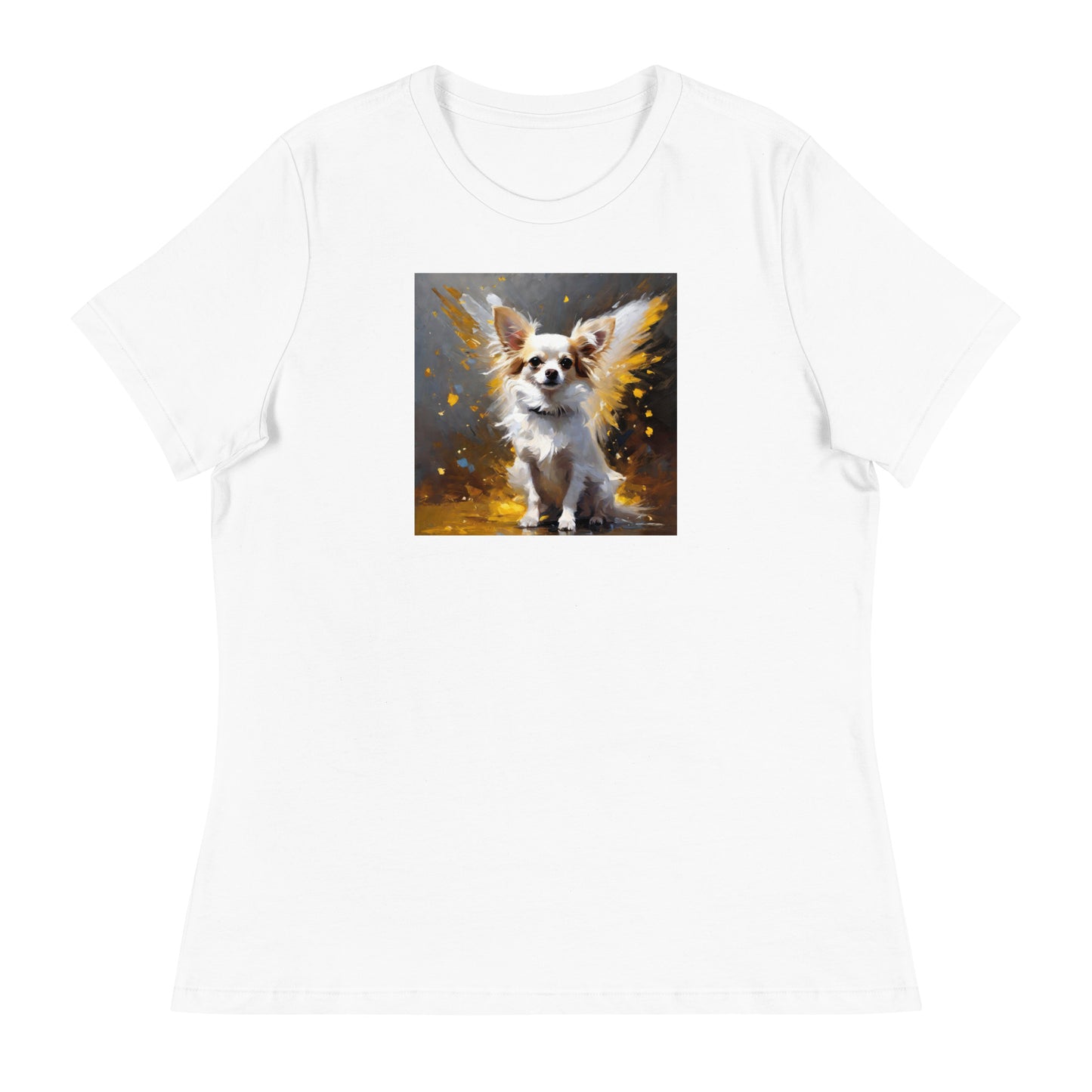 Angel Chihuahua Women's Dog Lover T-Shirt White