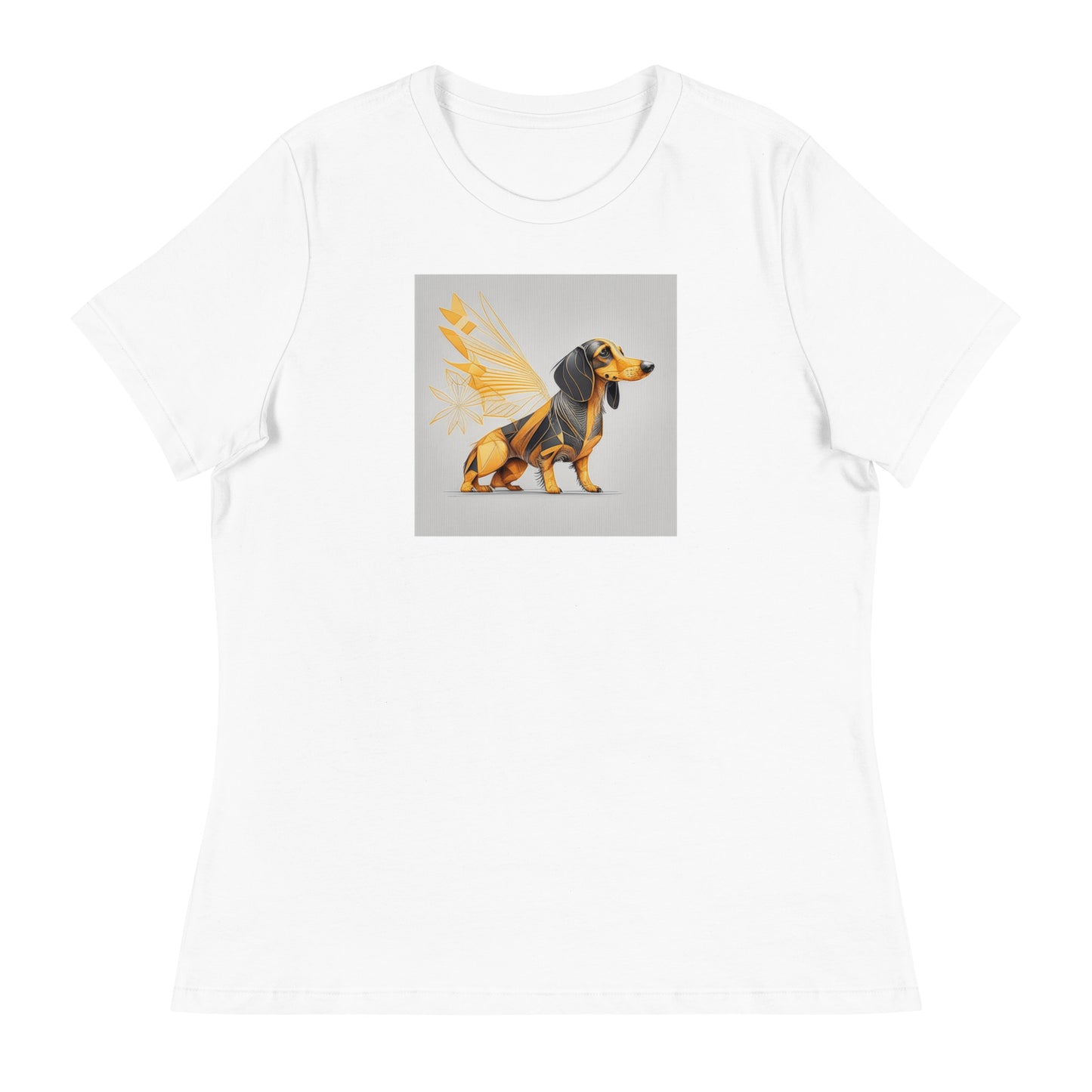 Dachshund with Wings Women's Dog Lover T-Shirt White