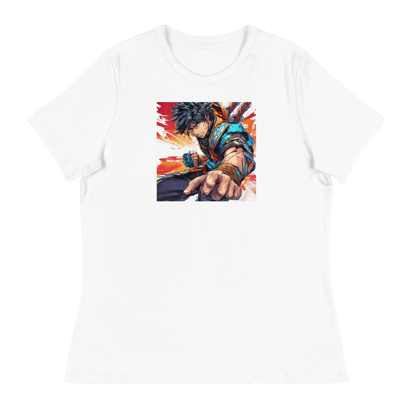 Dauntless Hero Women's Anime T-Shirt White