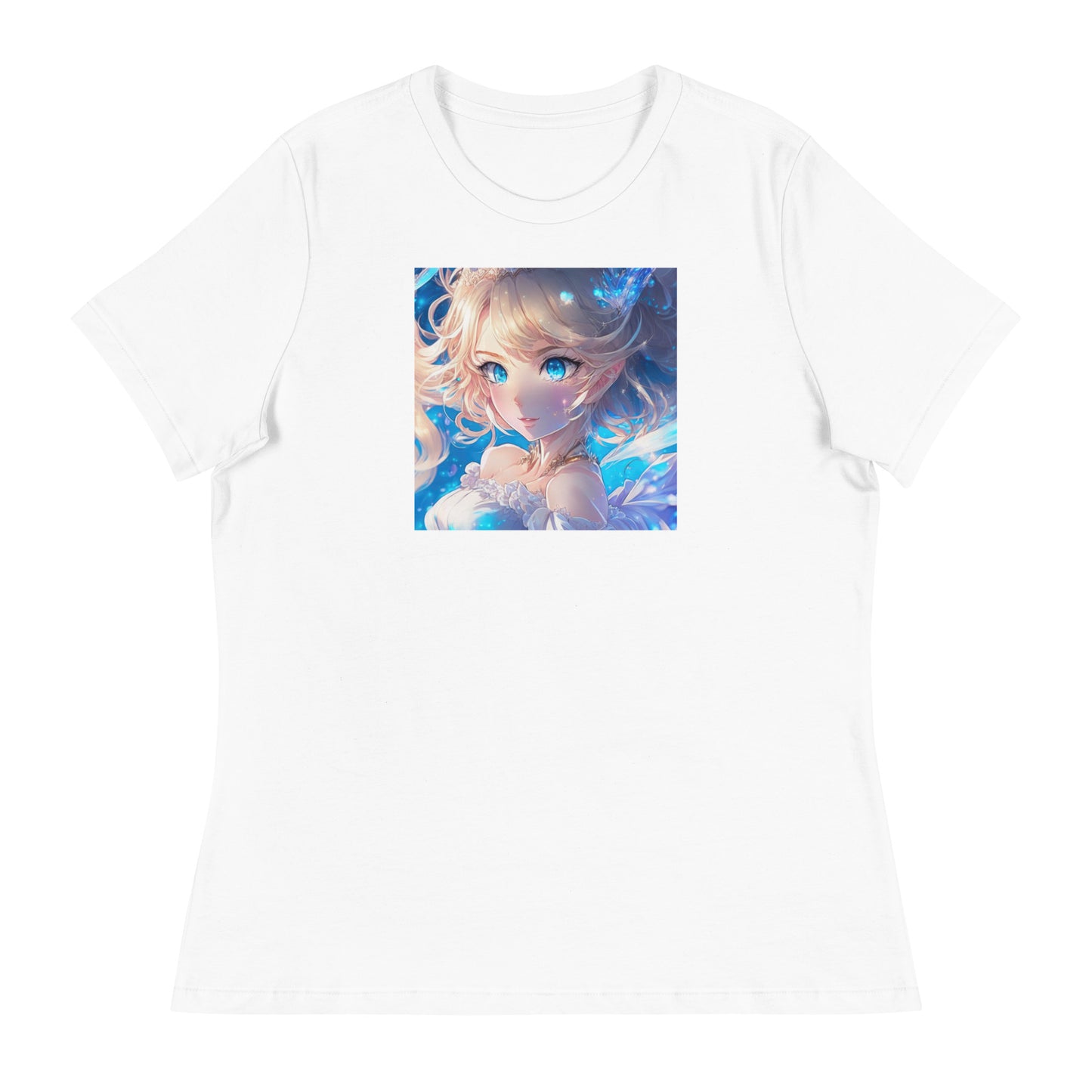 Cute Anime Princess Women's Graphic Tee White