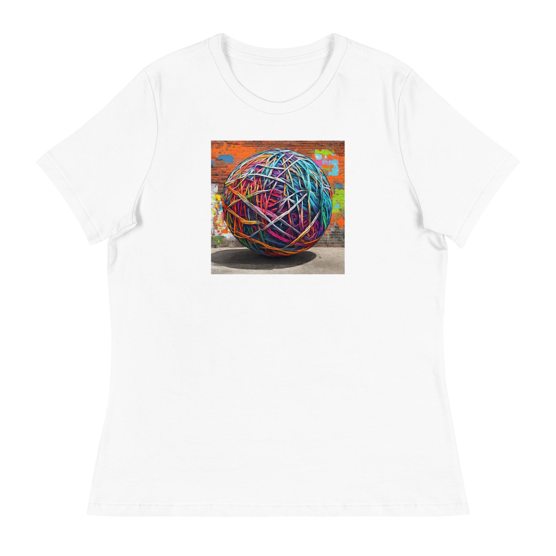 Ball of Yarn Women's Crochet and Knitting Lover T-Shirt White