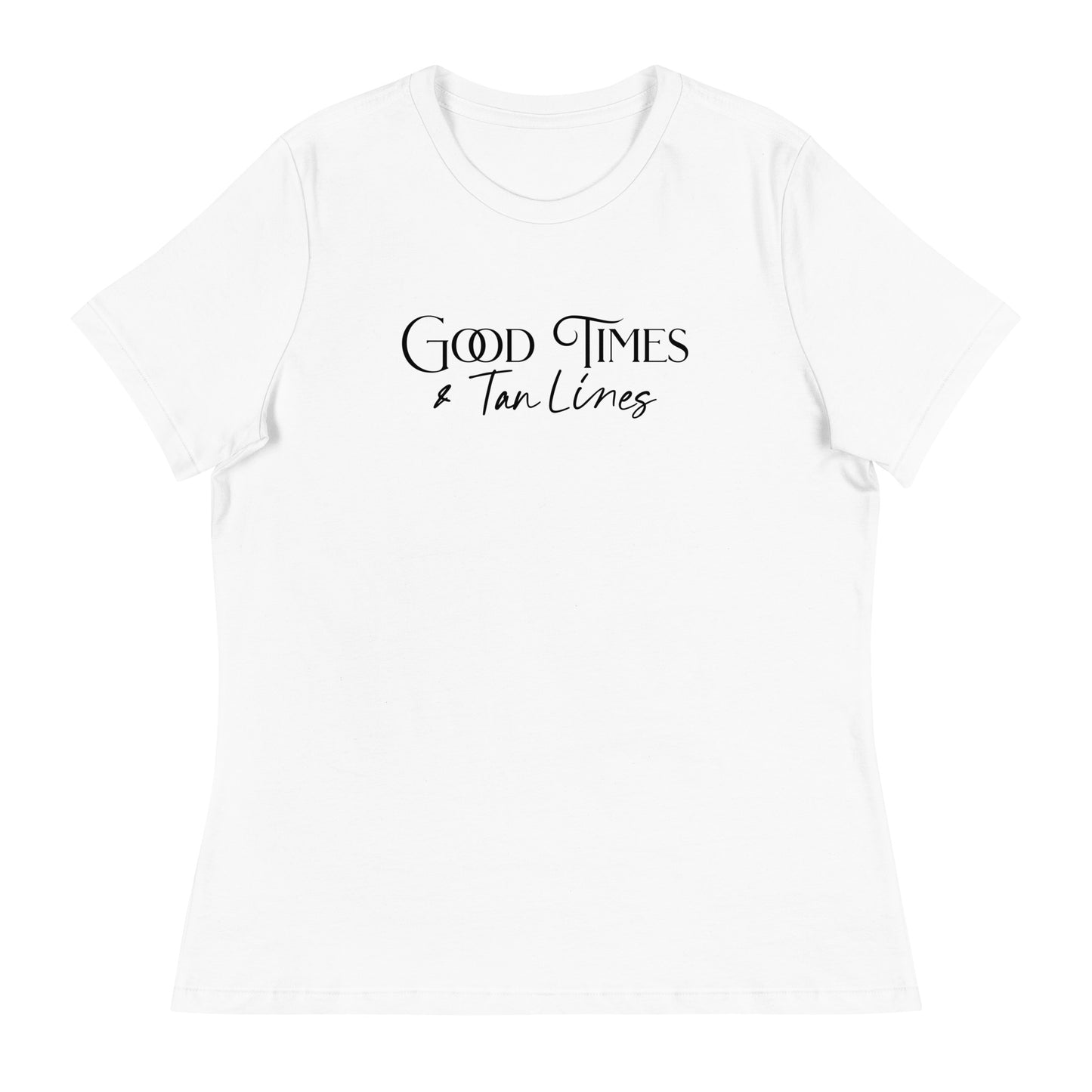 Good Times & Tan Lines Women's Summer T-Shirt White