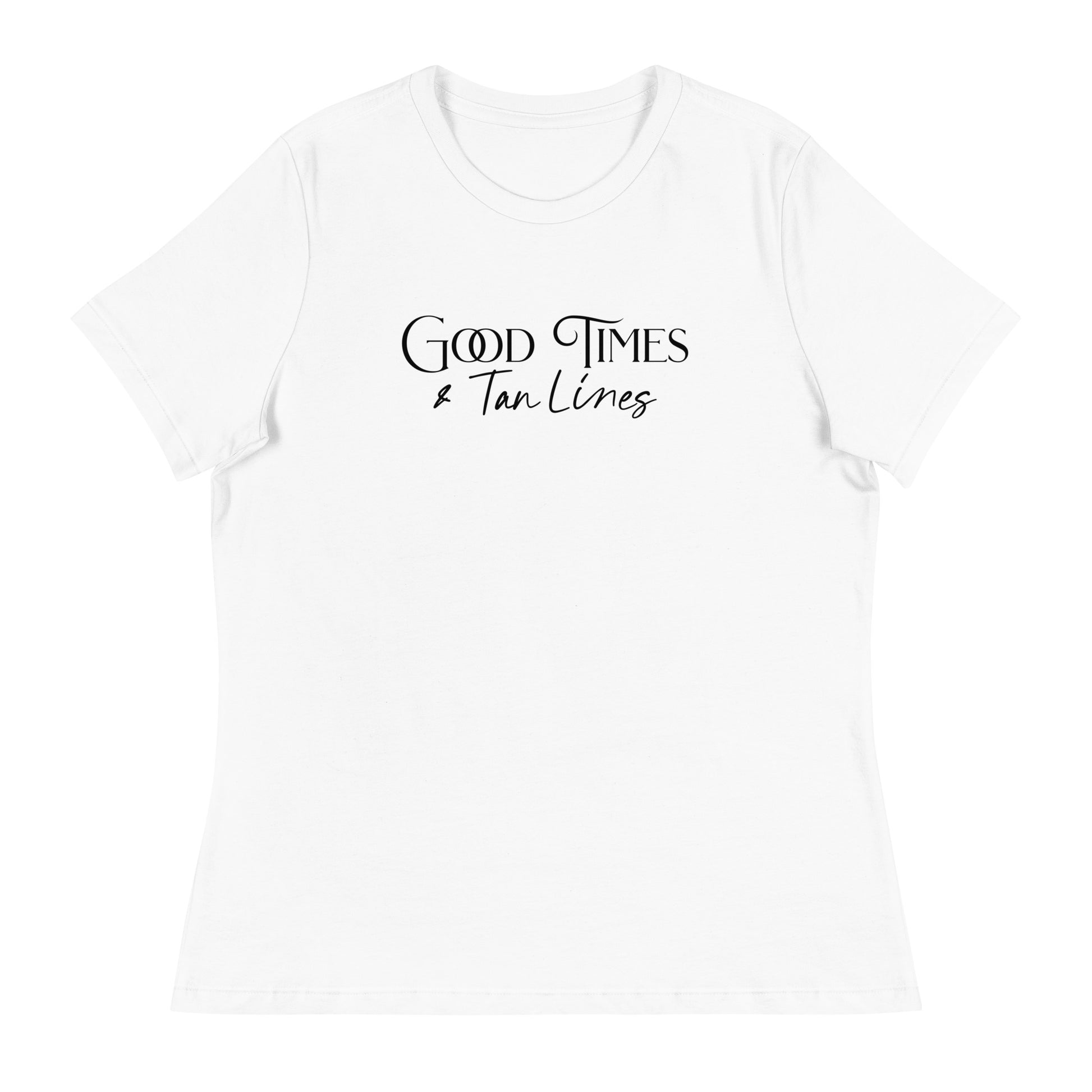 Good Times & Tan Lines Women's Summer T-Shirt White