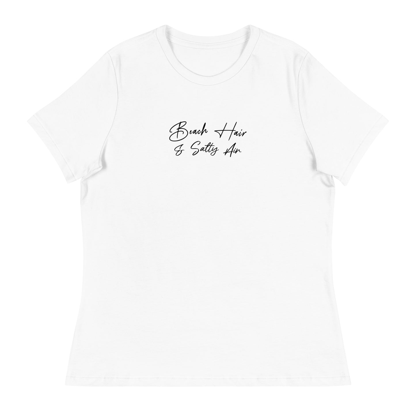 Beach Hair & Salty Air Women's Summer T-Shirt White