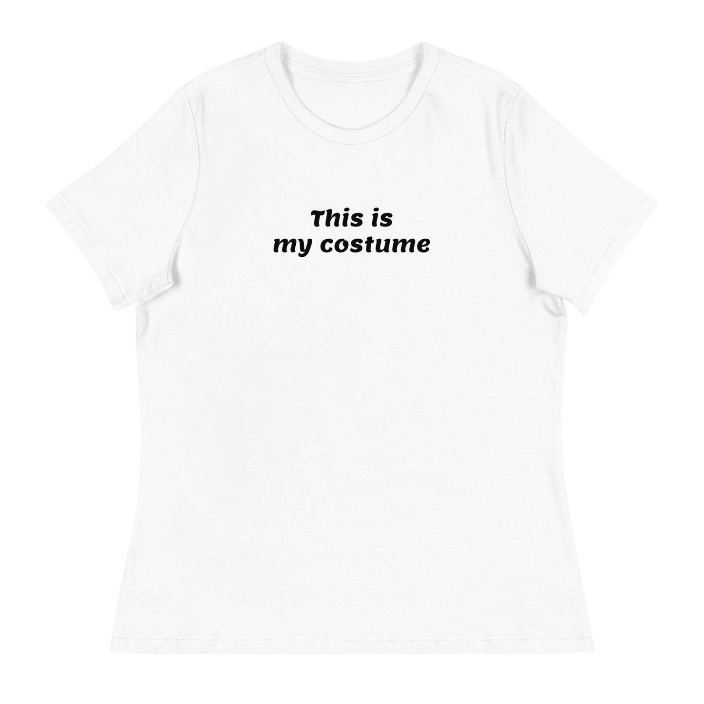 This is my Costume Women's Funny Halloween T-Shirt White