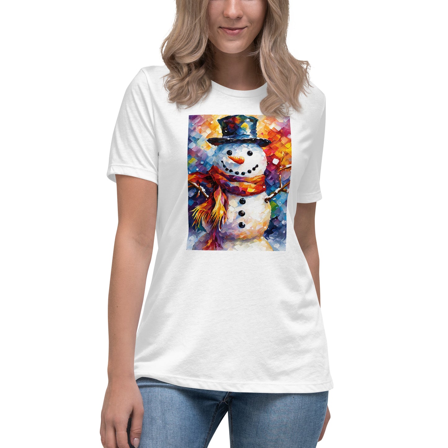 Happy Snowman Women's Christmas T-Shirt