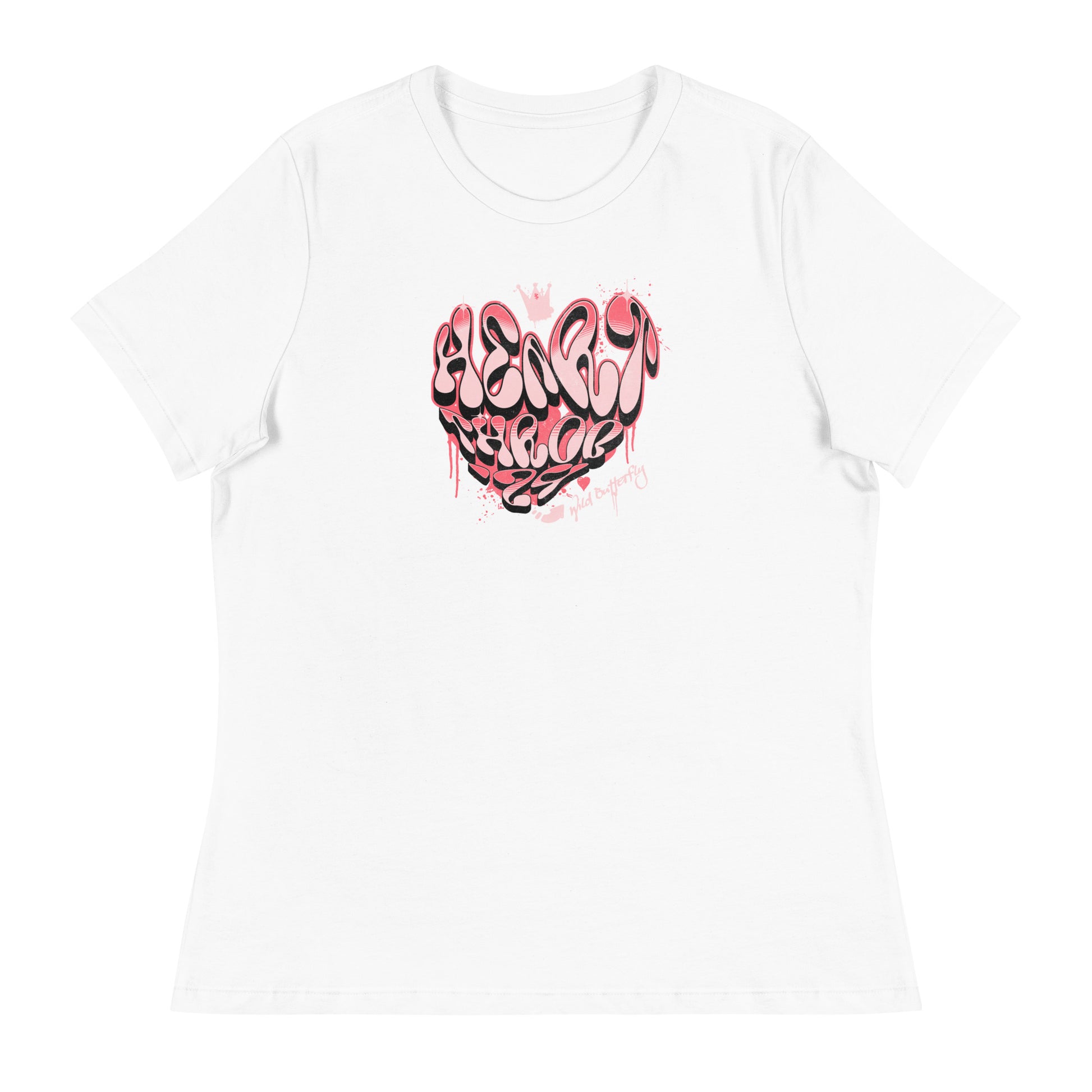 Heart Throb '24 Women's Valentine's Day T-Shirt White