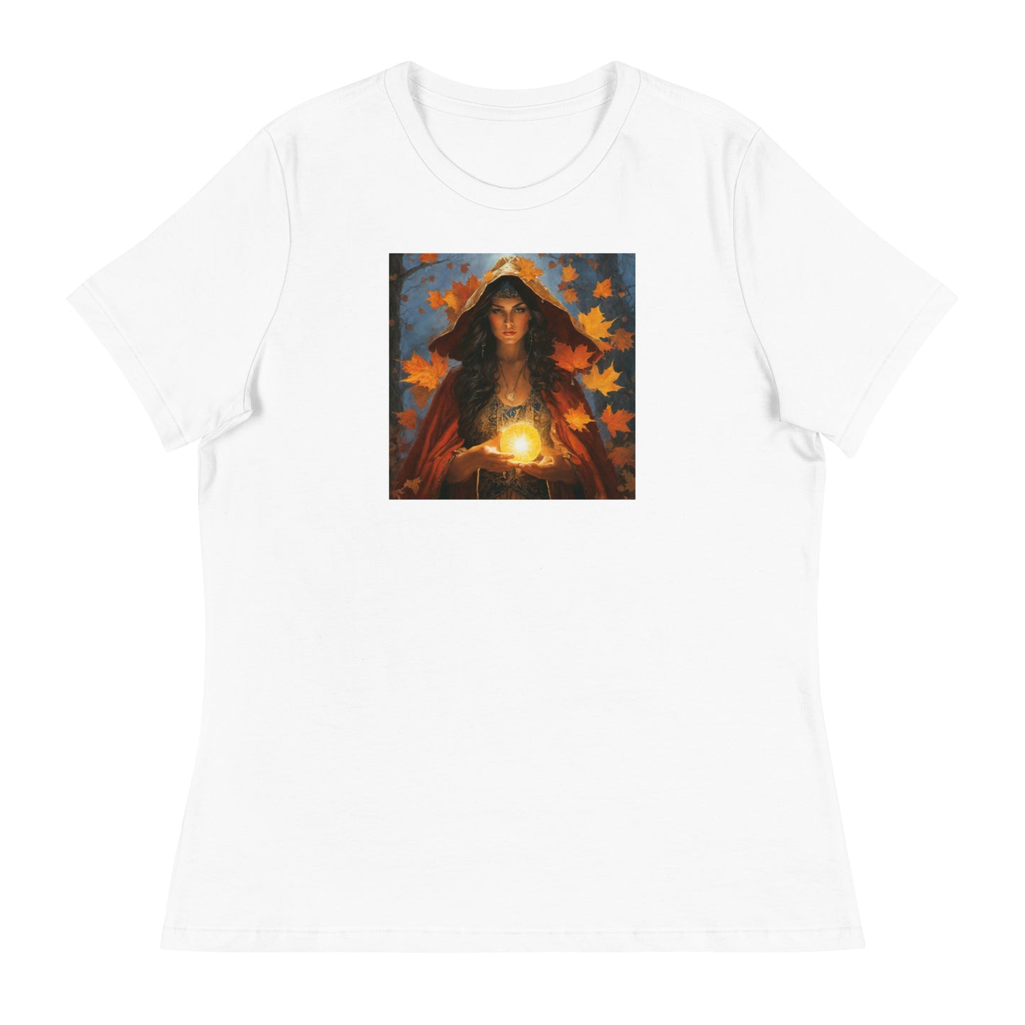 Autumn Gypsy Women's Fall T-Shirt White