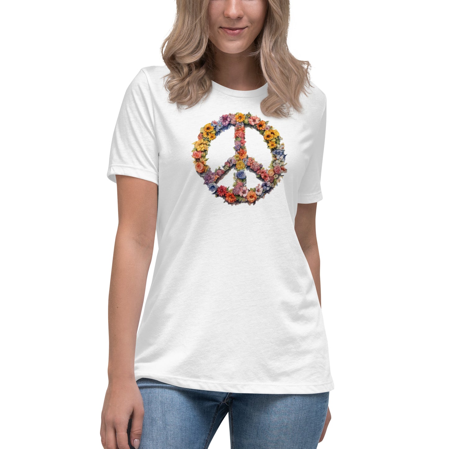 Flower Peace Sign Women's T-Shirt