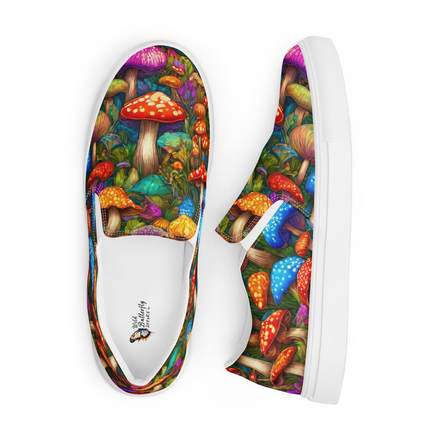 Vibrant Mushroom Women's Slip-On Shoes