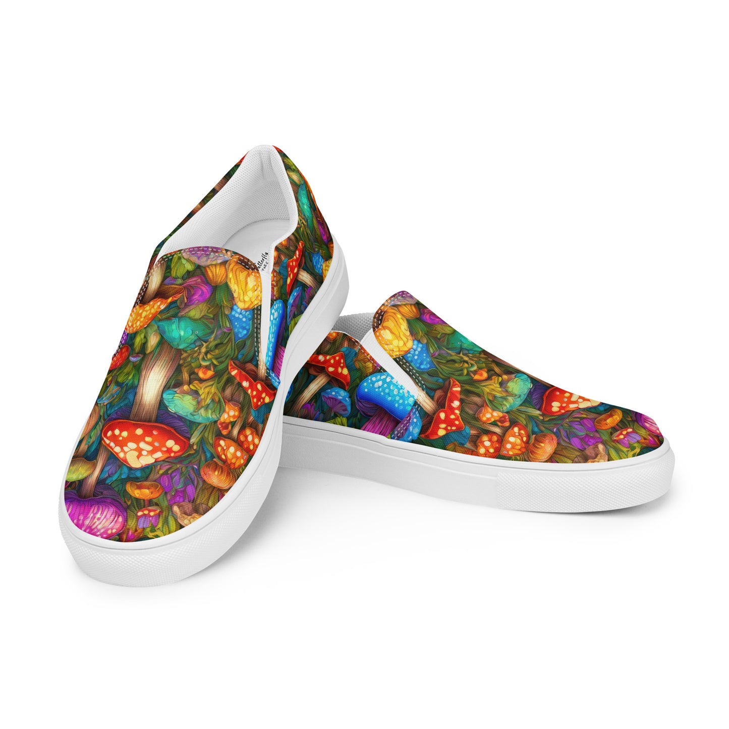 Vibrant Mushroom Women's Slip-On Shoes