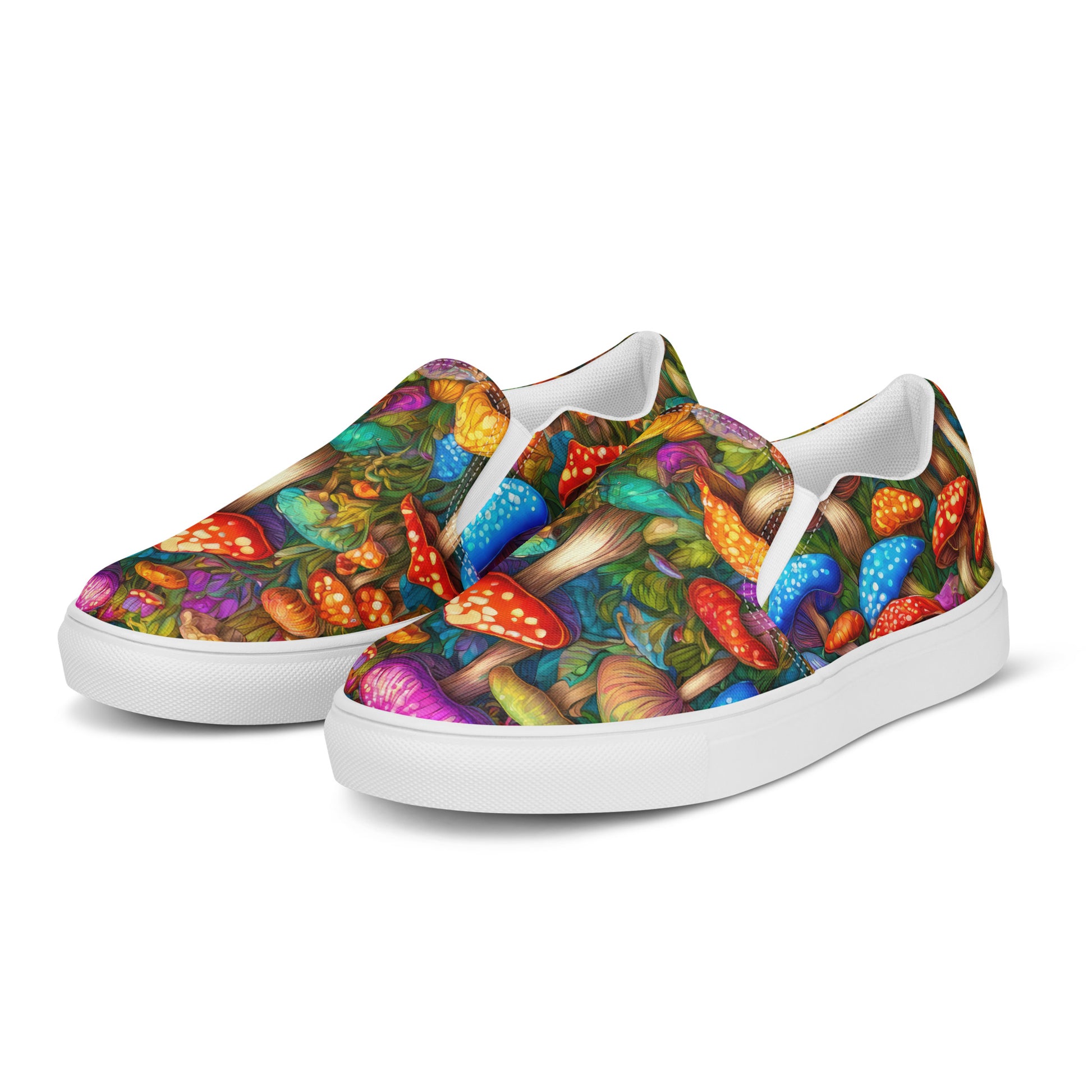 Vibrant Mushroom Women's Slip-On Shoes