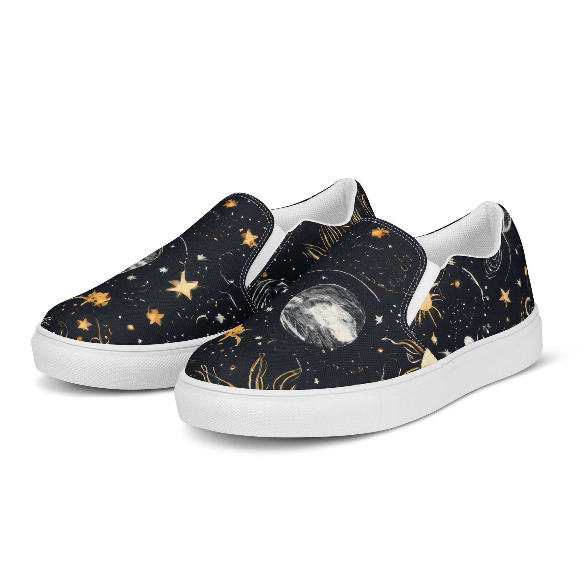 Moon and Stars Women's Slip-On Shoes