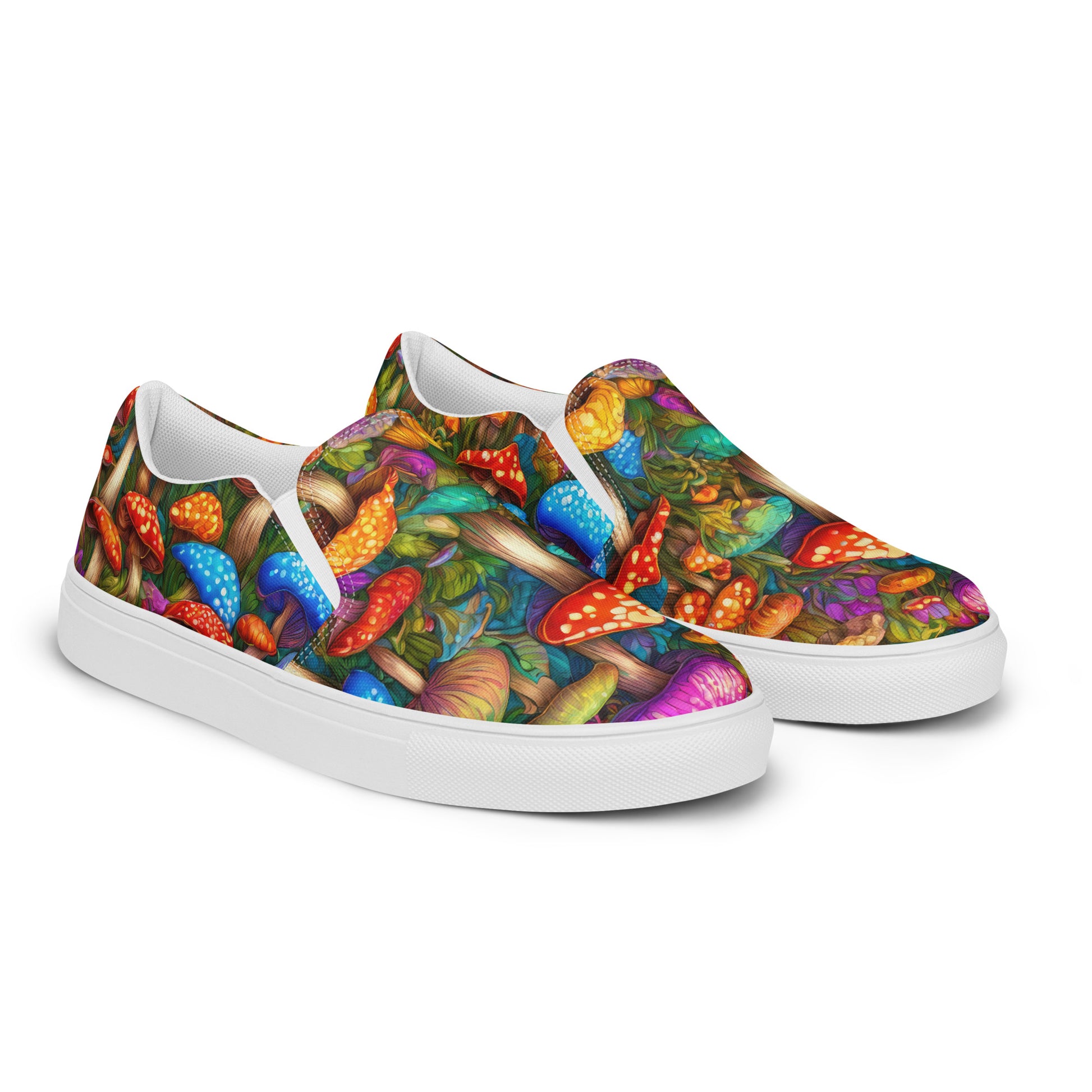 Vibrant Mushroom Women's Slip-On Shoes