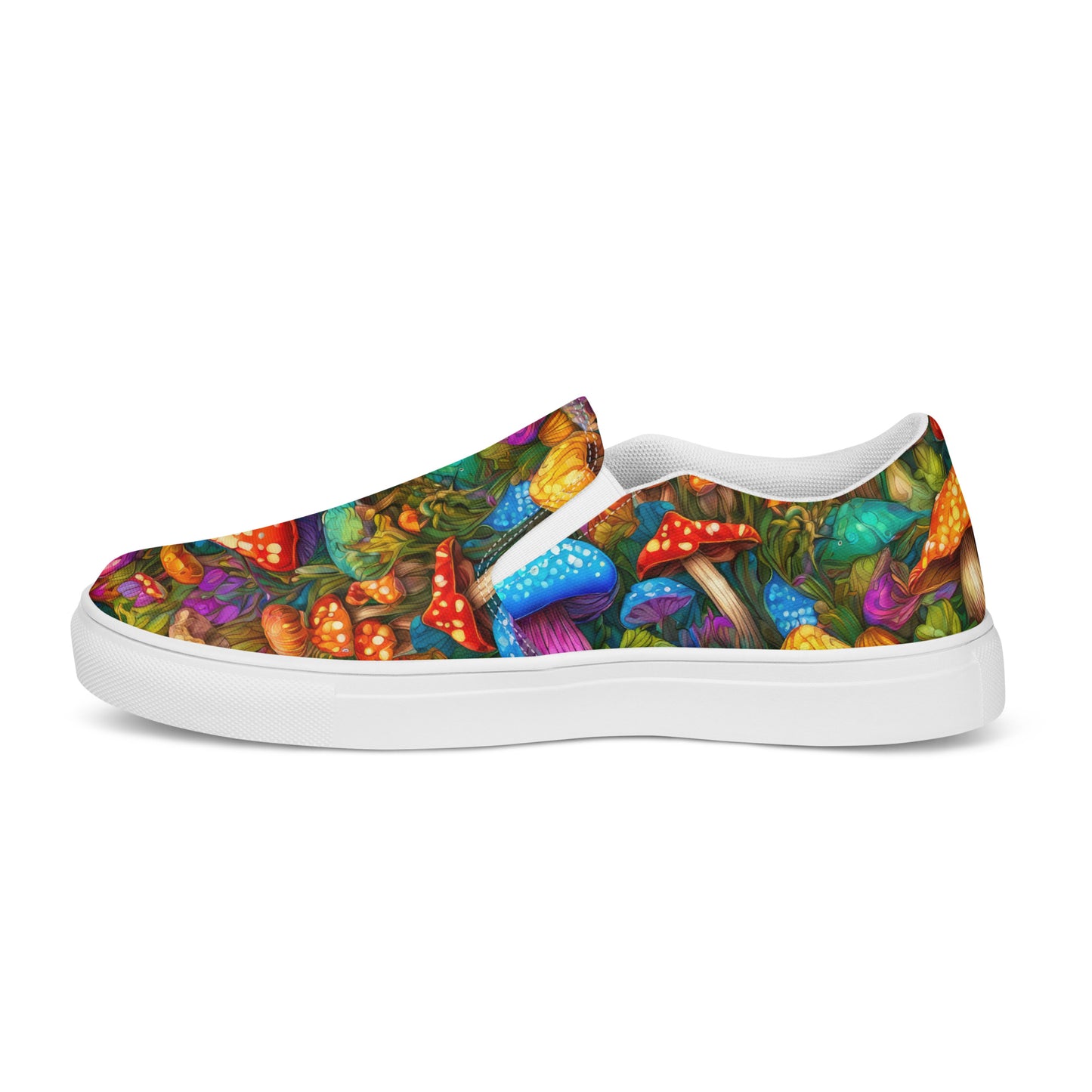 Vibrant Mushroom Women's Slip-On Shoes